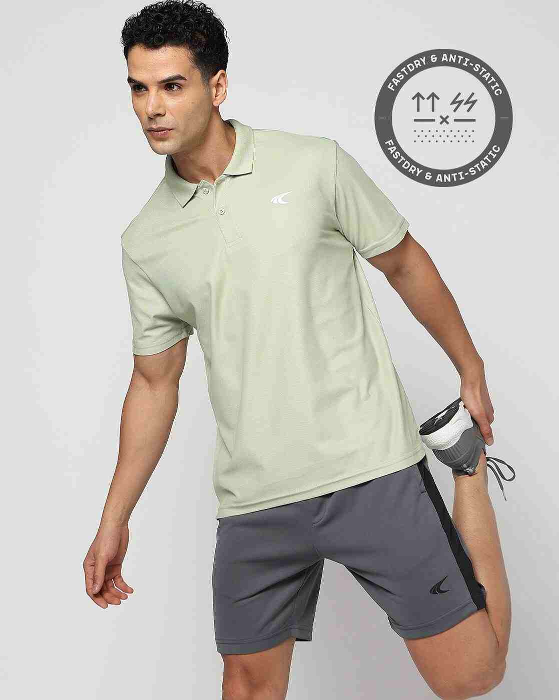 Men Regular Fit Active Polo T-Shirt