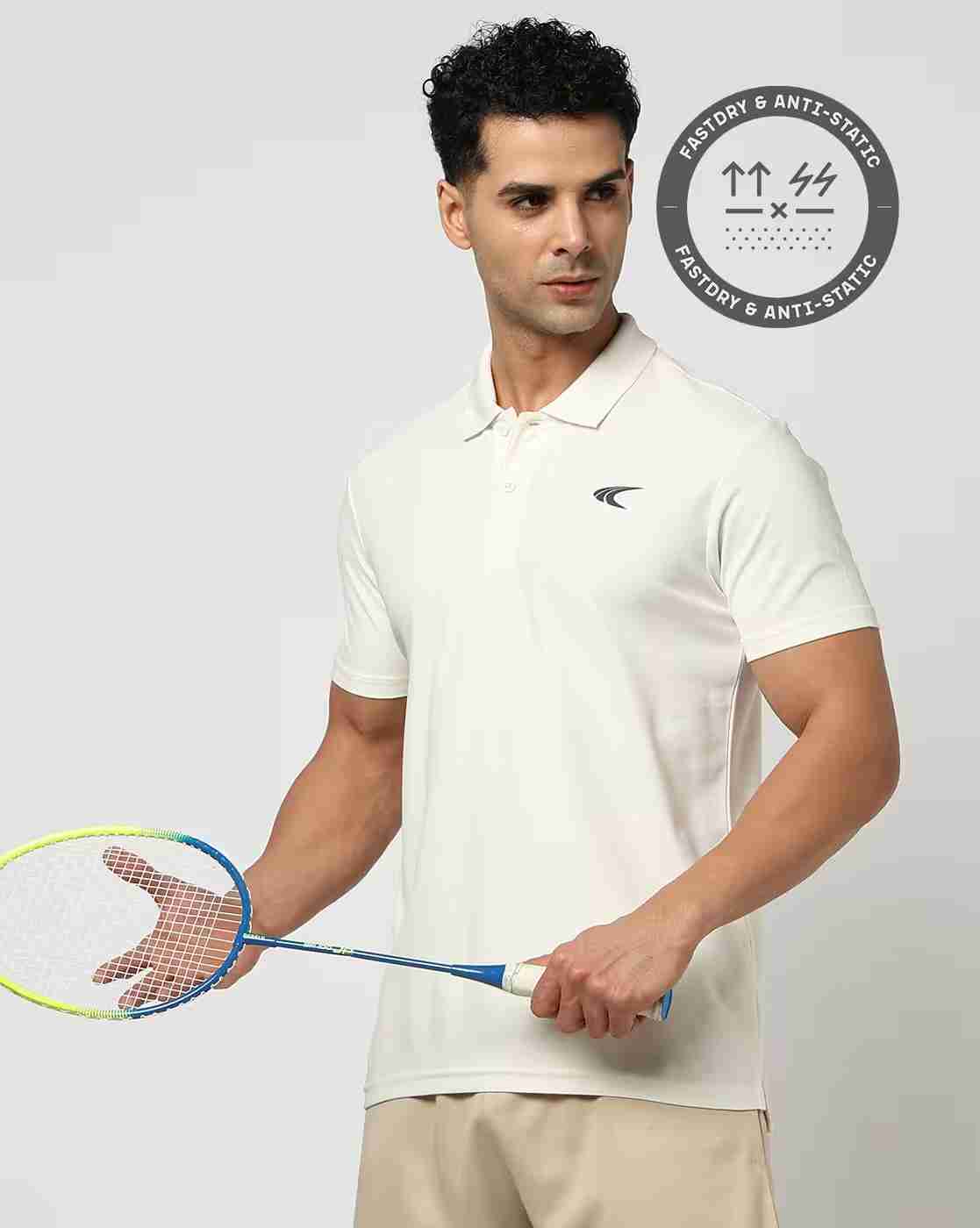 Men Regular Fit Active Polo T-Shirt