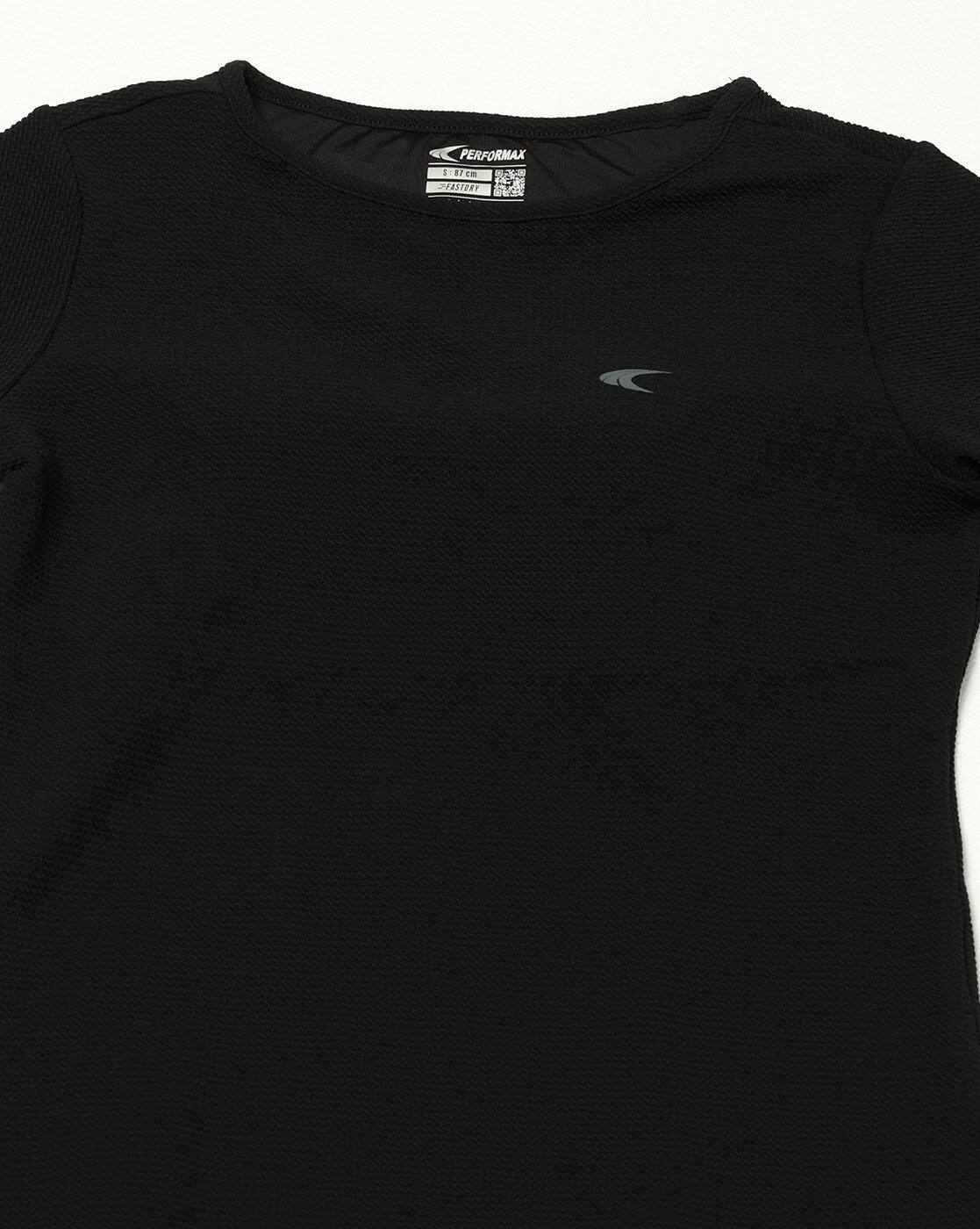 PERFORMAX | Women Slim Fit Boat-Neck Fitness T-Shirt|5