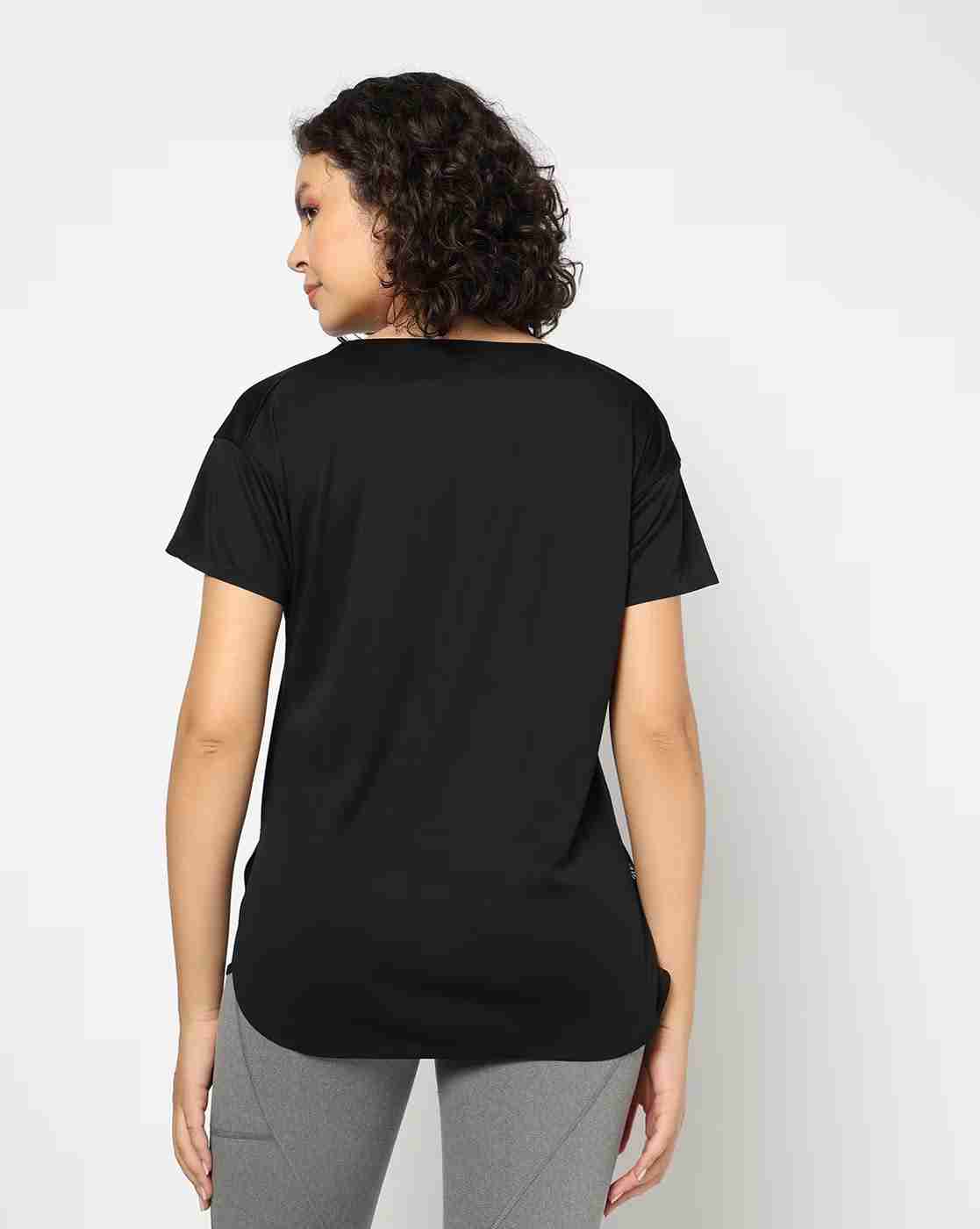 PERFORMAX | Women Wide Neck Bonded Relaxed Fit T-Shirt|3