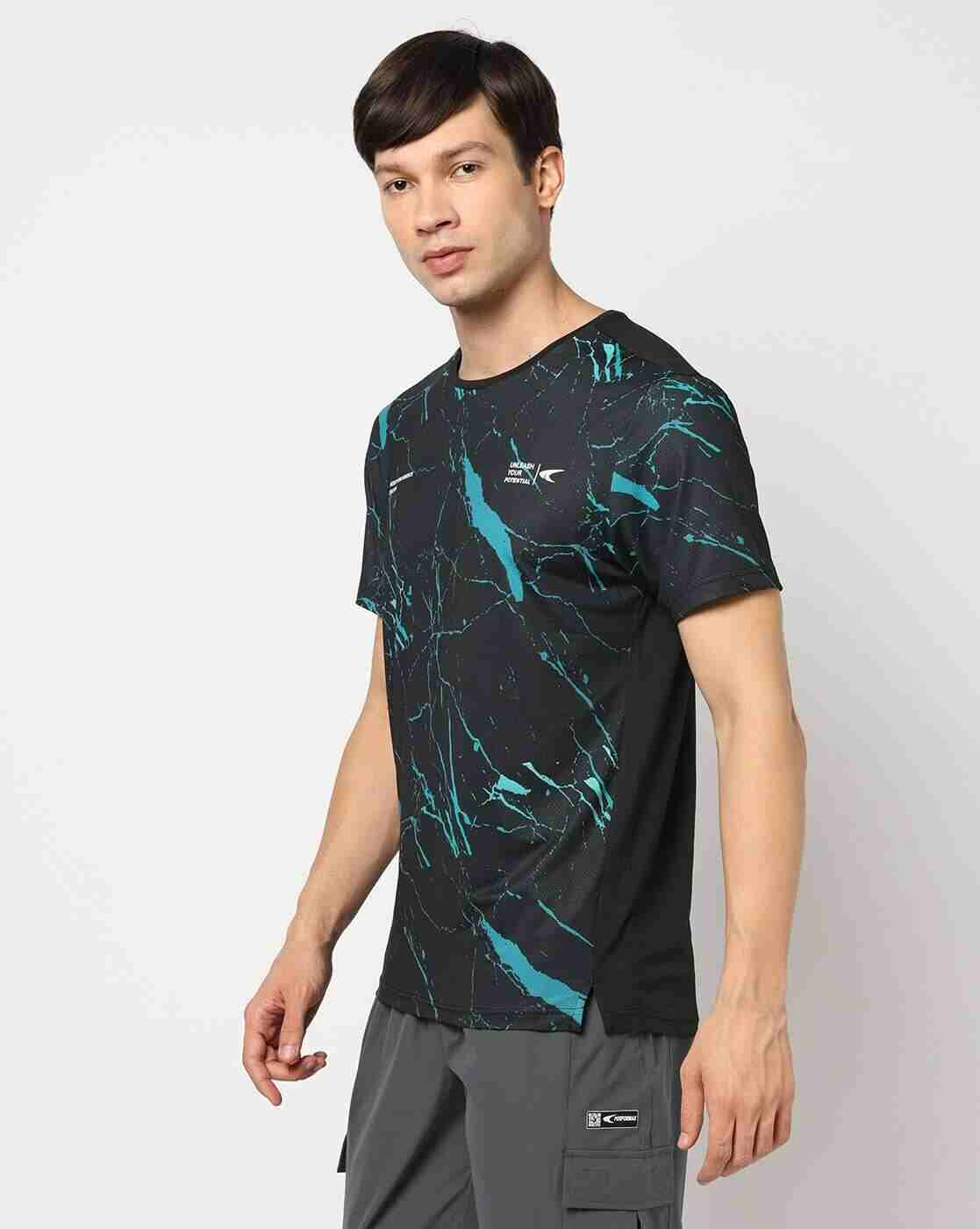 PERFORMAX | Men Printed Relaxed Fit Round-Neck T-Shirt|1
