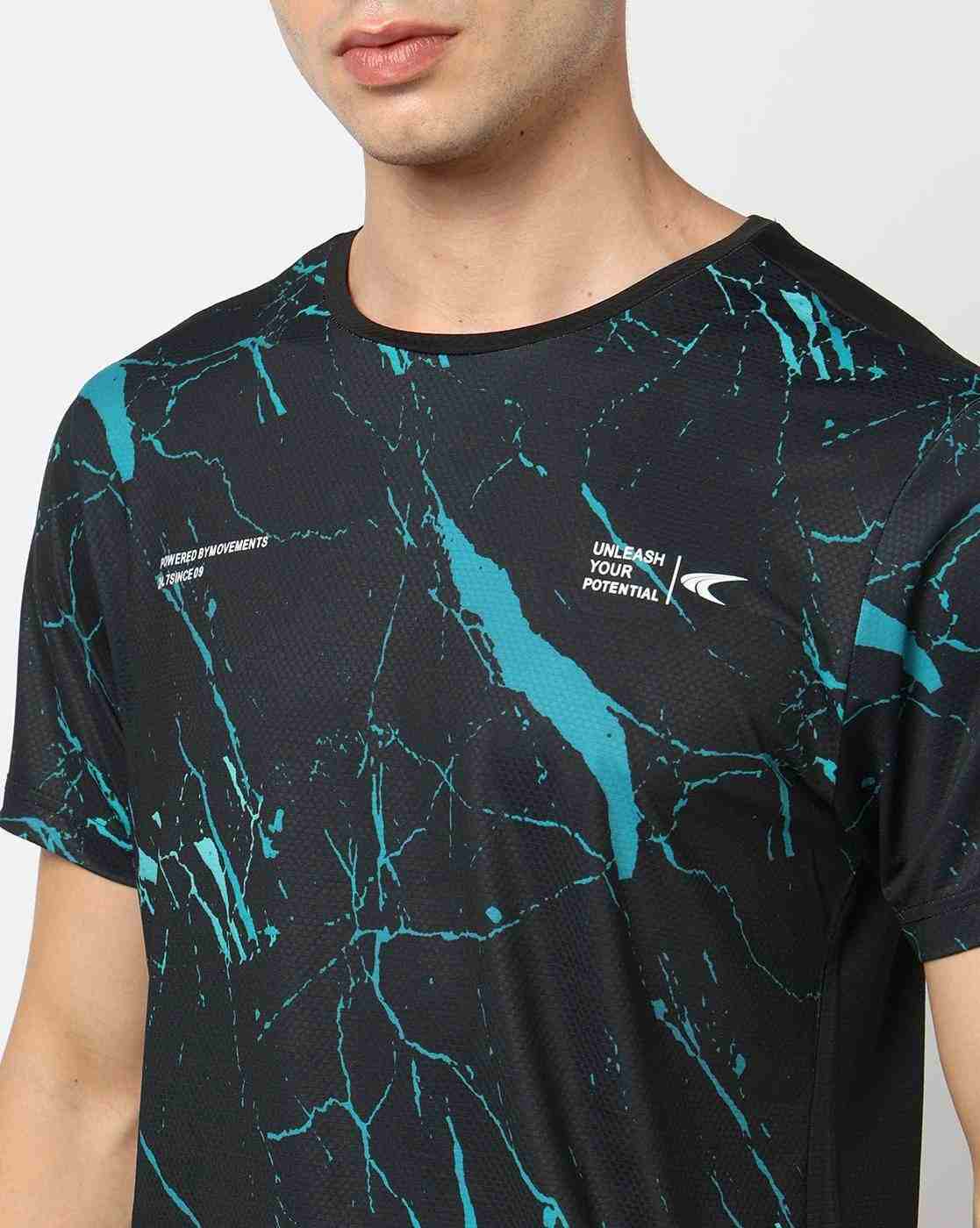 PERFORMAX | Men Printed Relaxed Fit Round-Neck T-Shirt|4