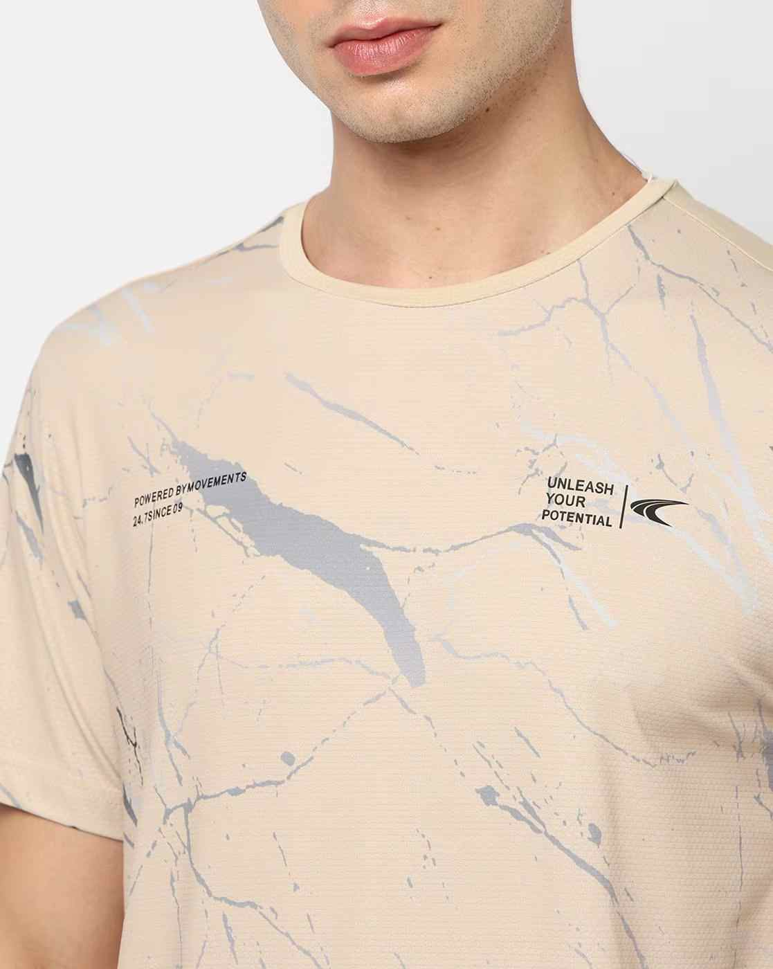 PERFORMAX | Men Printed Relaxed Fit Round-Neck T-Shirt|4