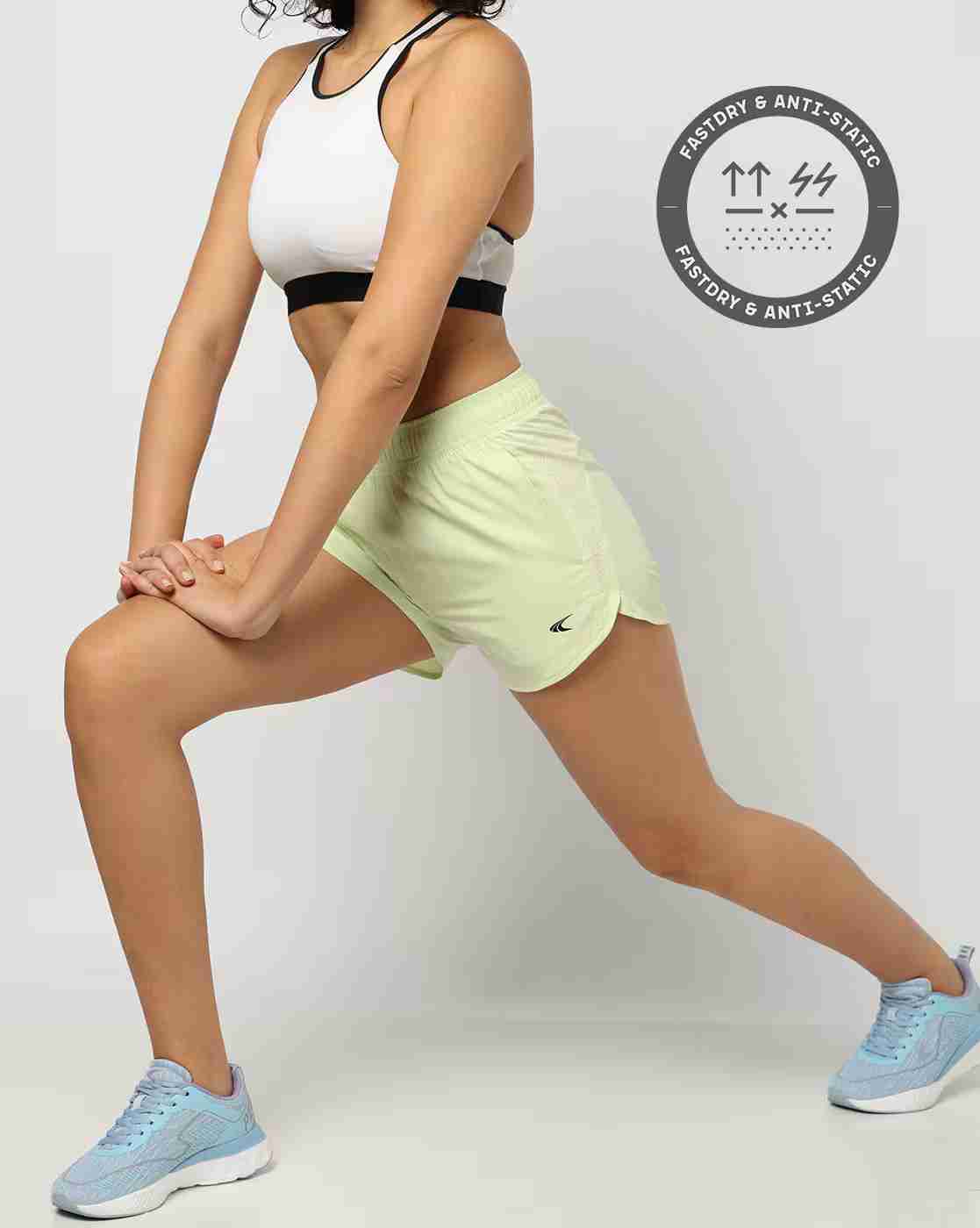 PERFORMAX | Women Regular Fit Mesh Paneled Shorts|0