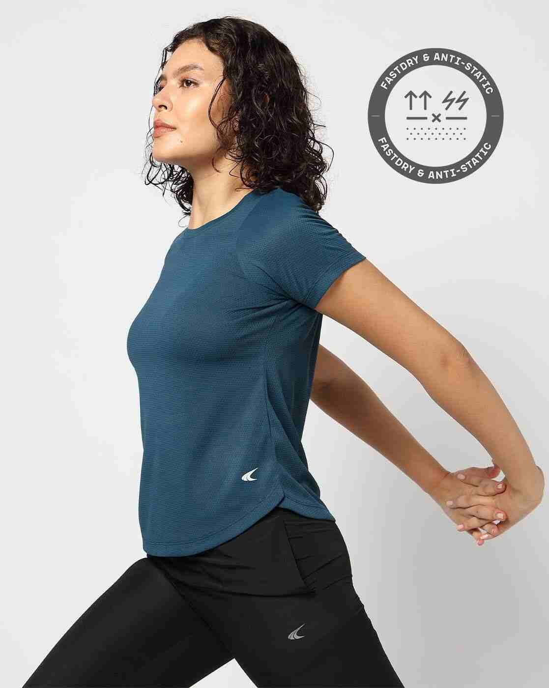 PERFORMAX | Women Regular Fit Crew-Neck Active T-Shirt|0