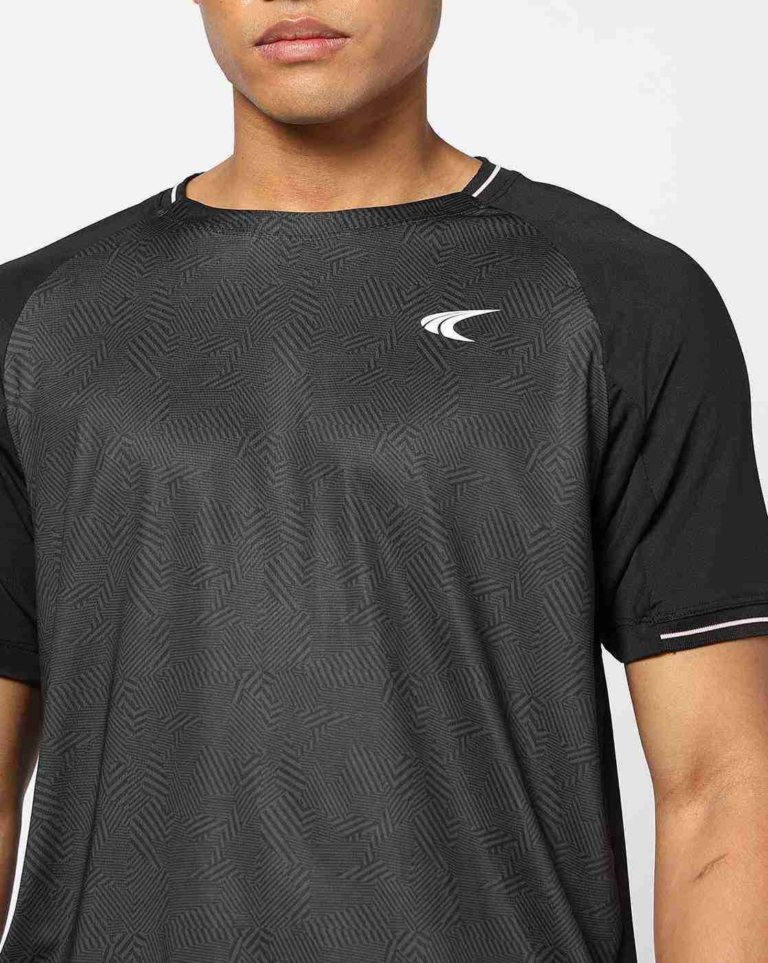 PERFORMAX | Men Printed Regular Fit Racquet Crew-Neck T-Shirt|4