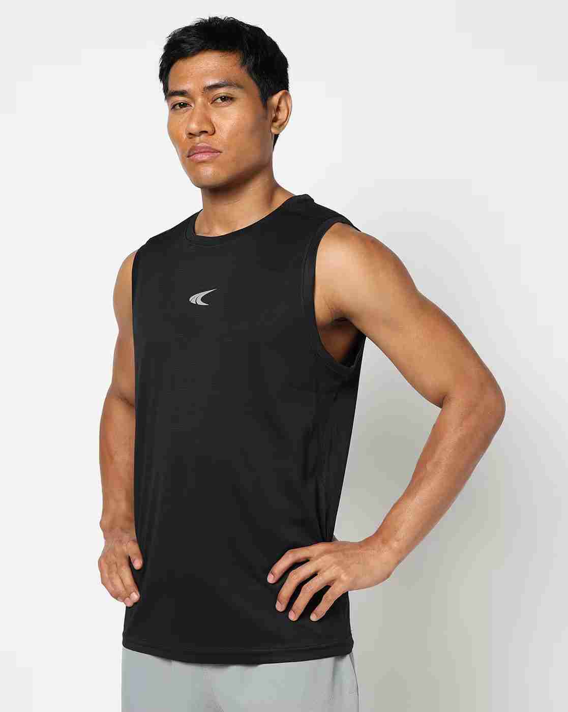 PERFORMAX | Men Brand Print Regular Fit Round-Neck T-Shirt|1