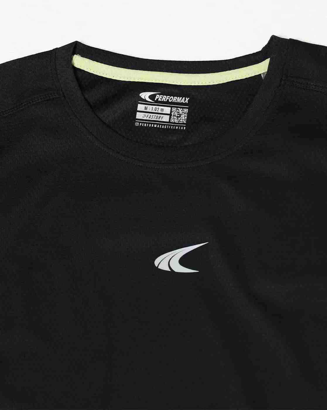 PERFORMAX | Men Brand Print Regular Fit Round-Neck T-Shirt|7