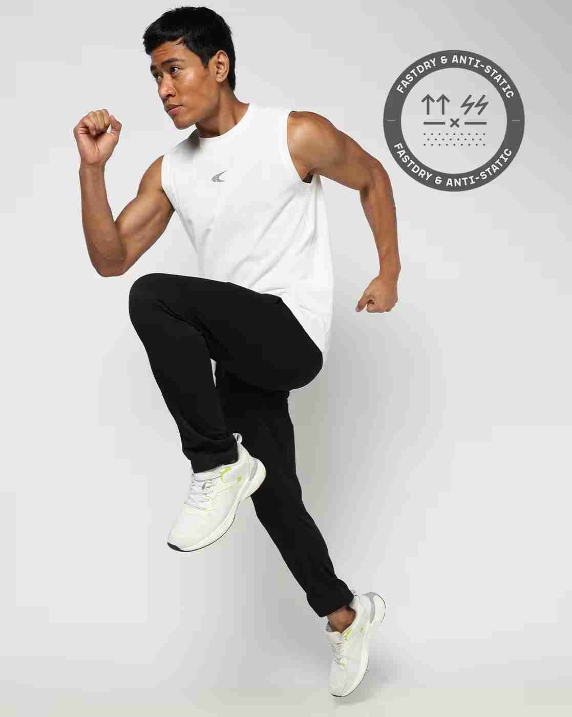 Men Brand Print Regular Fit Round-Neck T-Shirt