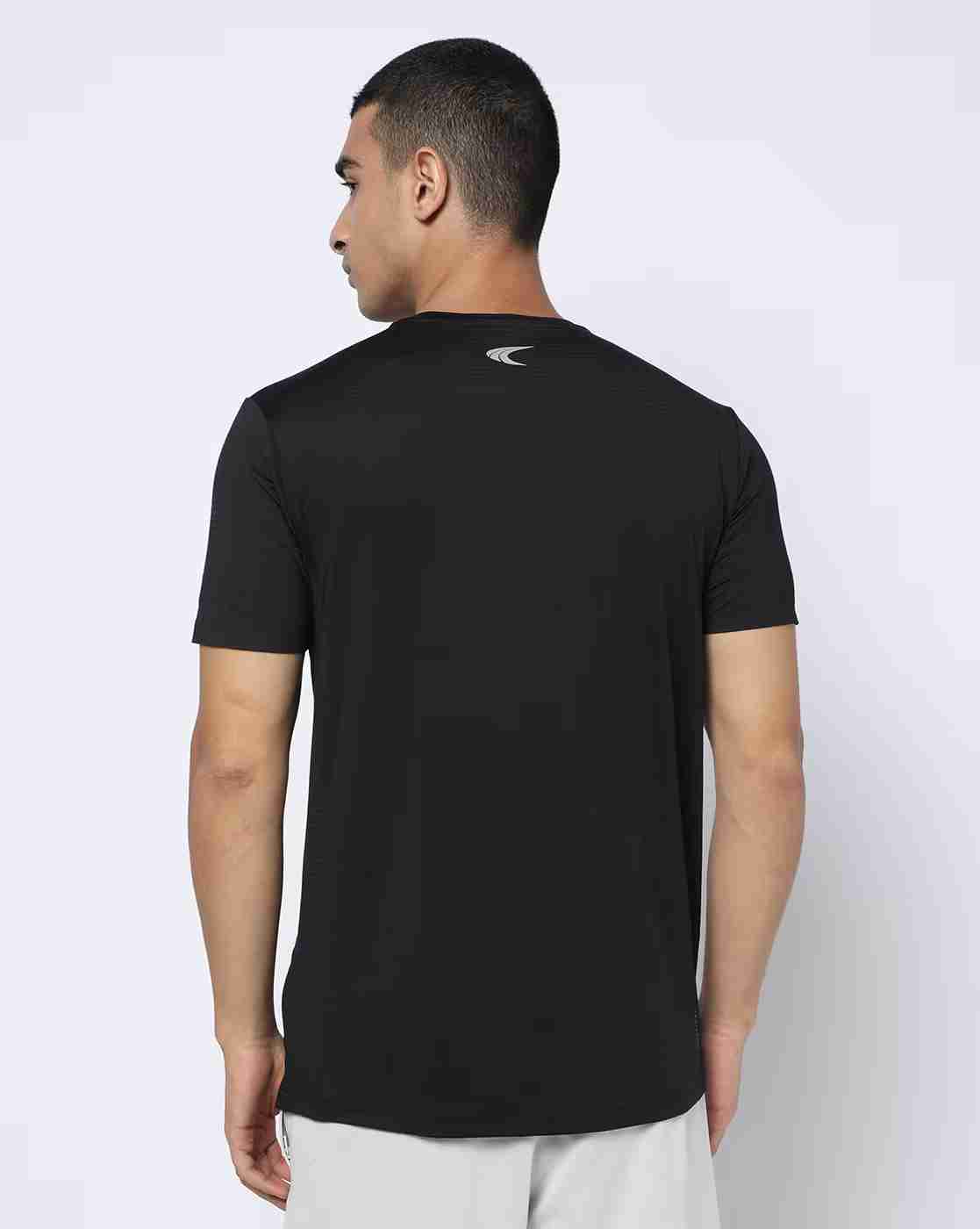 PERFORMAX | Men Bonded Typographic Print Regular Fit Crew-Neck T-Shirt|2