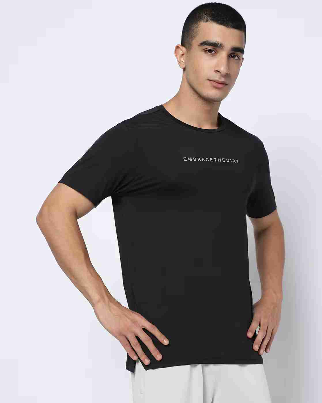 PERFORMAX | Men Bonded Typographic Print Regular Fit Crew-Neck T-Shirt|3