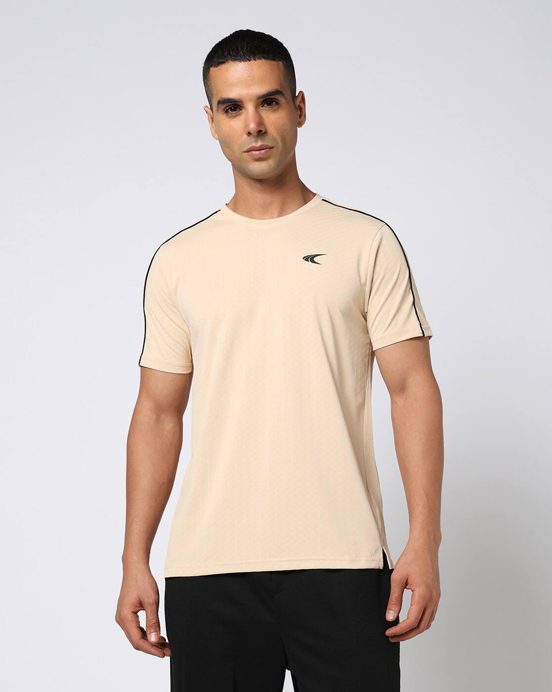 PERFORMAX | Men Geometric Pattern Regular Fit Crew-Neck T-Shirt|3