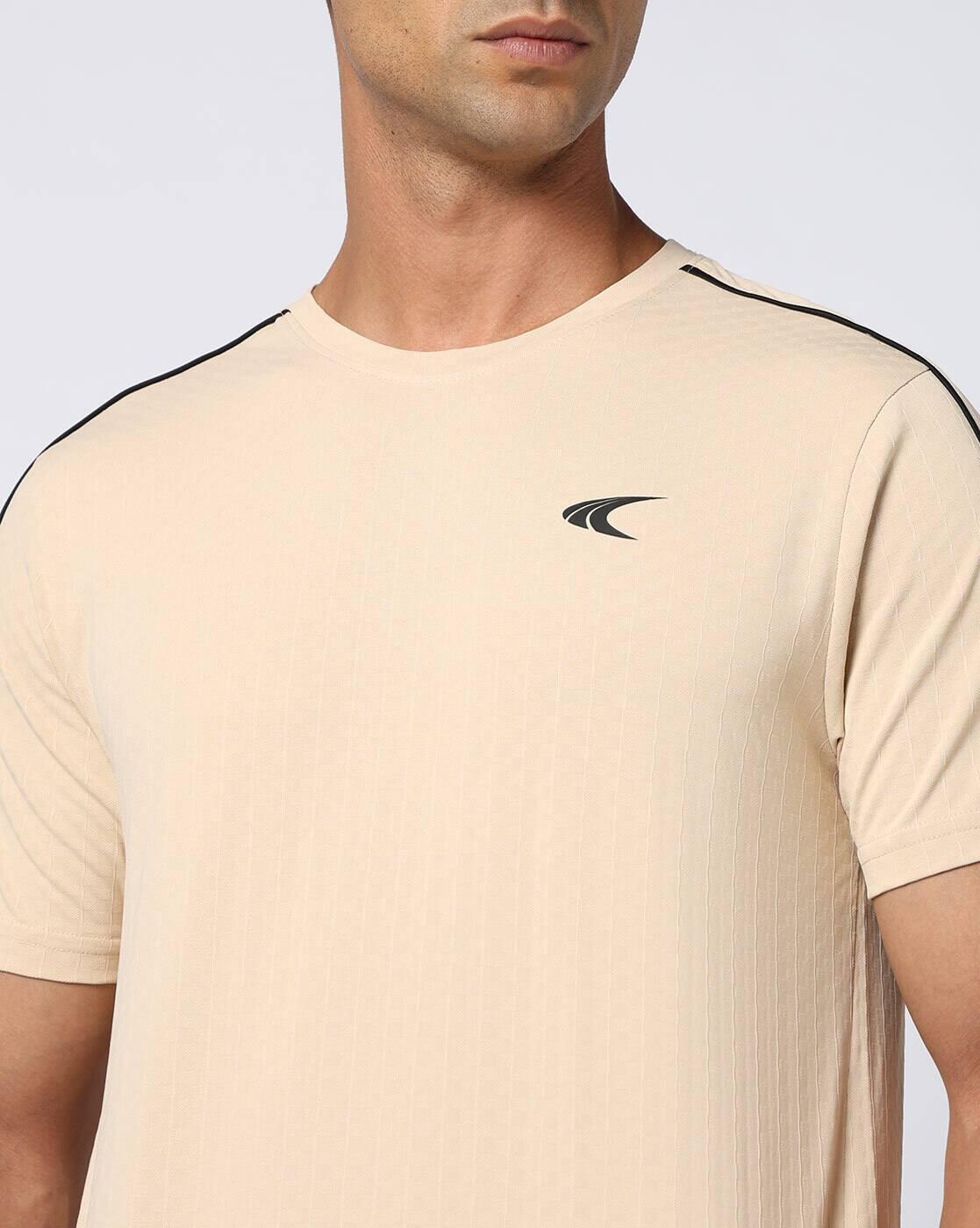PERFORMAX | Men Geometric Pattern Regular Fit Crew-Neck T-Shirt|4