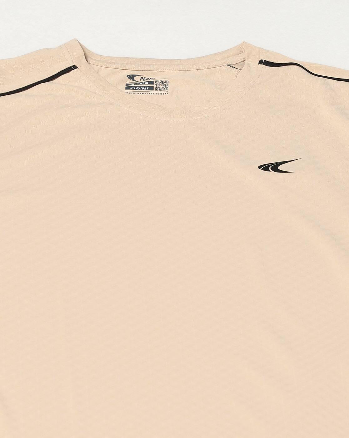 PERFORMAX | Men Geometric Pattern Regular Fit Crew-Neck T-Shirt|7
