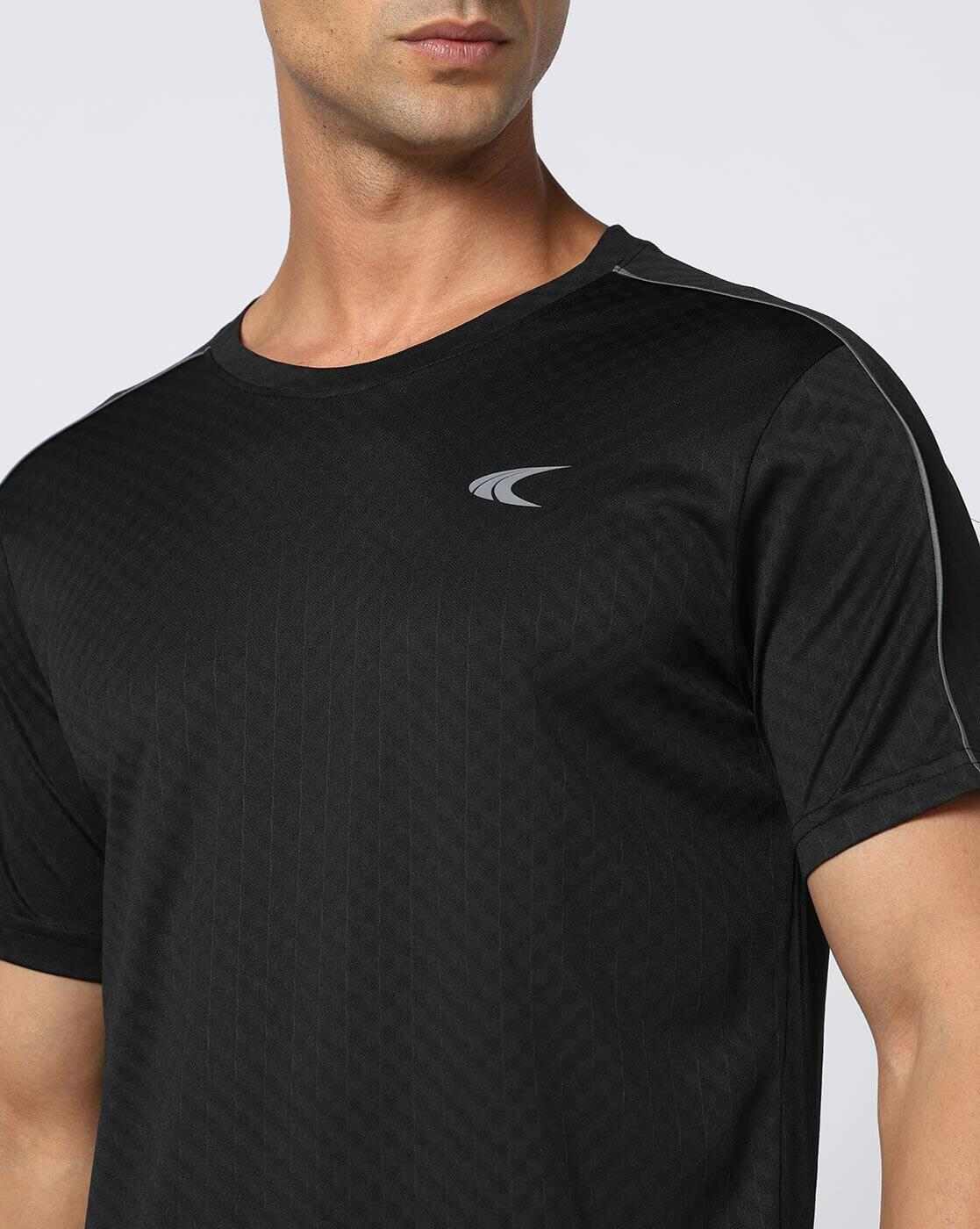 PERFORMAX | Men Geometric Pattern Regular Fit Crew-Neck T-Shirt|4