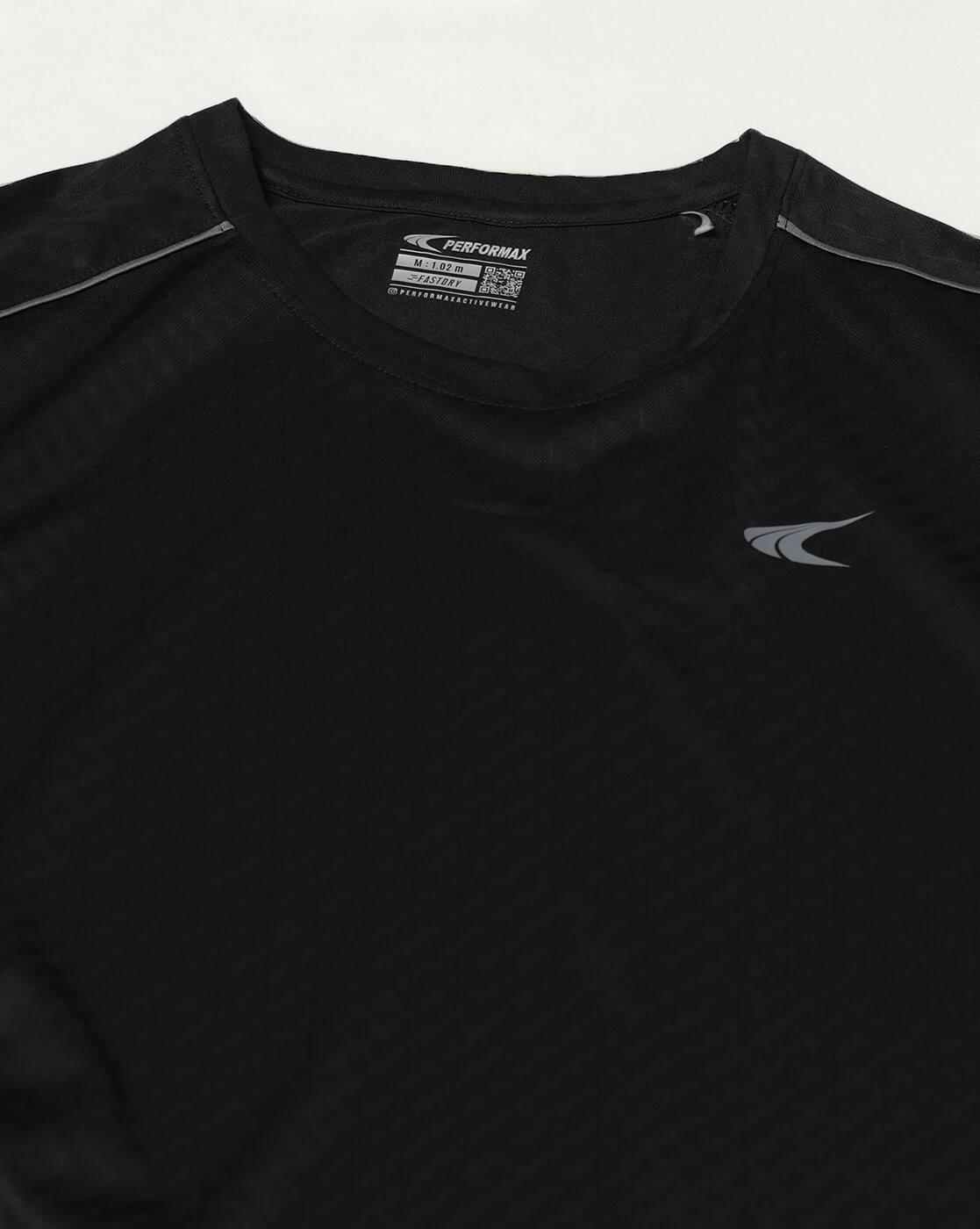 PERFORMAX | Men Geometric Pattern Regular Fit Crew-Neck T-Shirt|8
