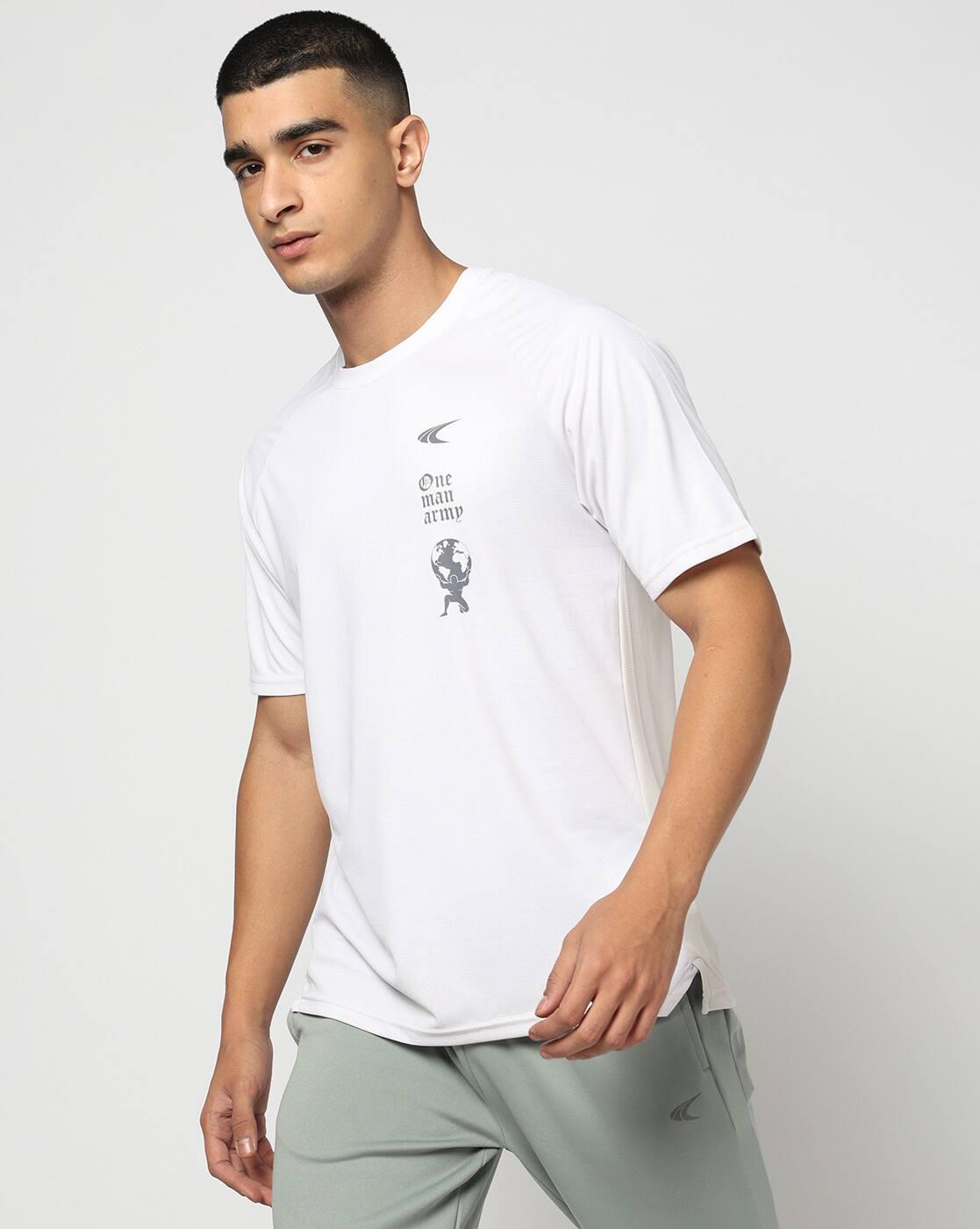 PERFORMAX | Men Typographic Print Regular Fit Crew-Neck T-Shirt|3