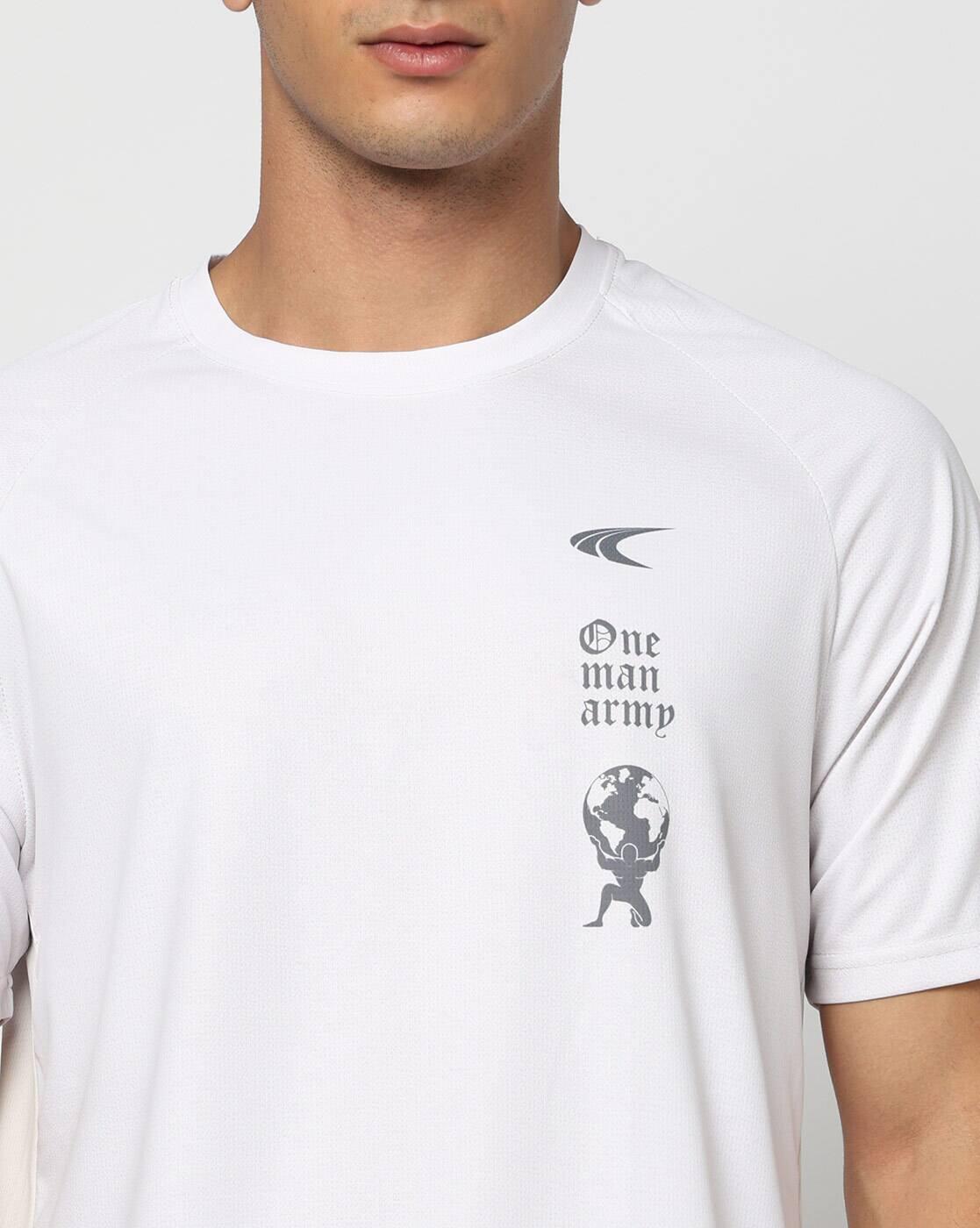 PERFORMAX | Men Typographic Print Regular Fit Crew-Neck T-Shirt|4