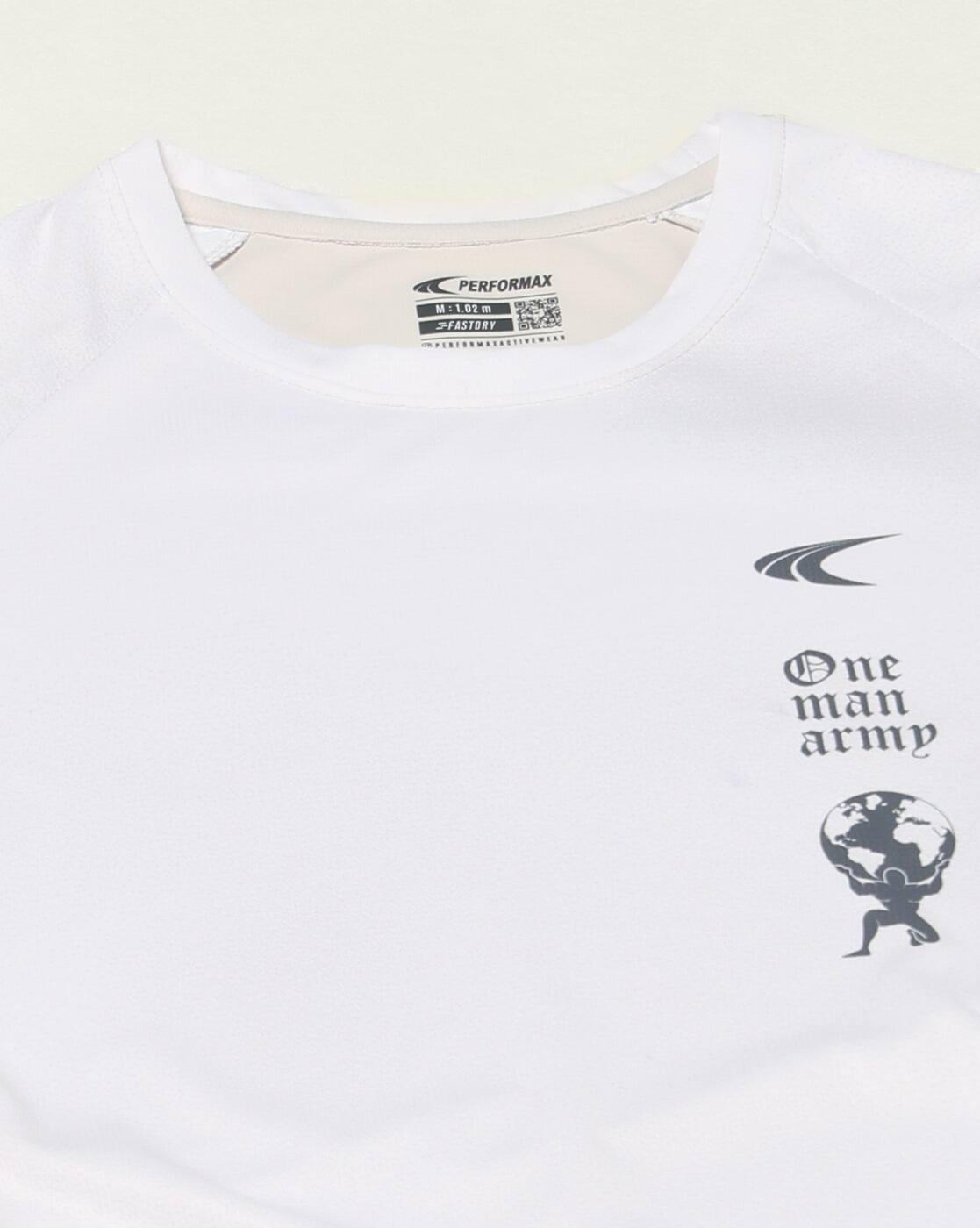 PERFORMAX | Men Typographic Print Regular Fit Crew-Neck T-Shirt|8