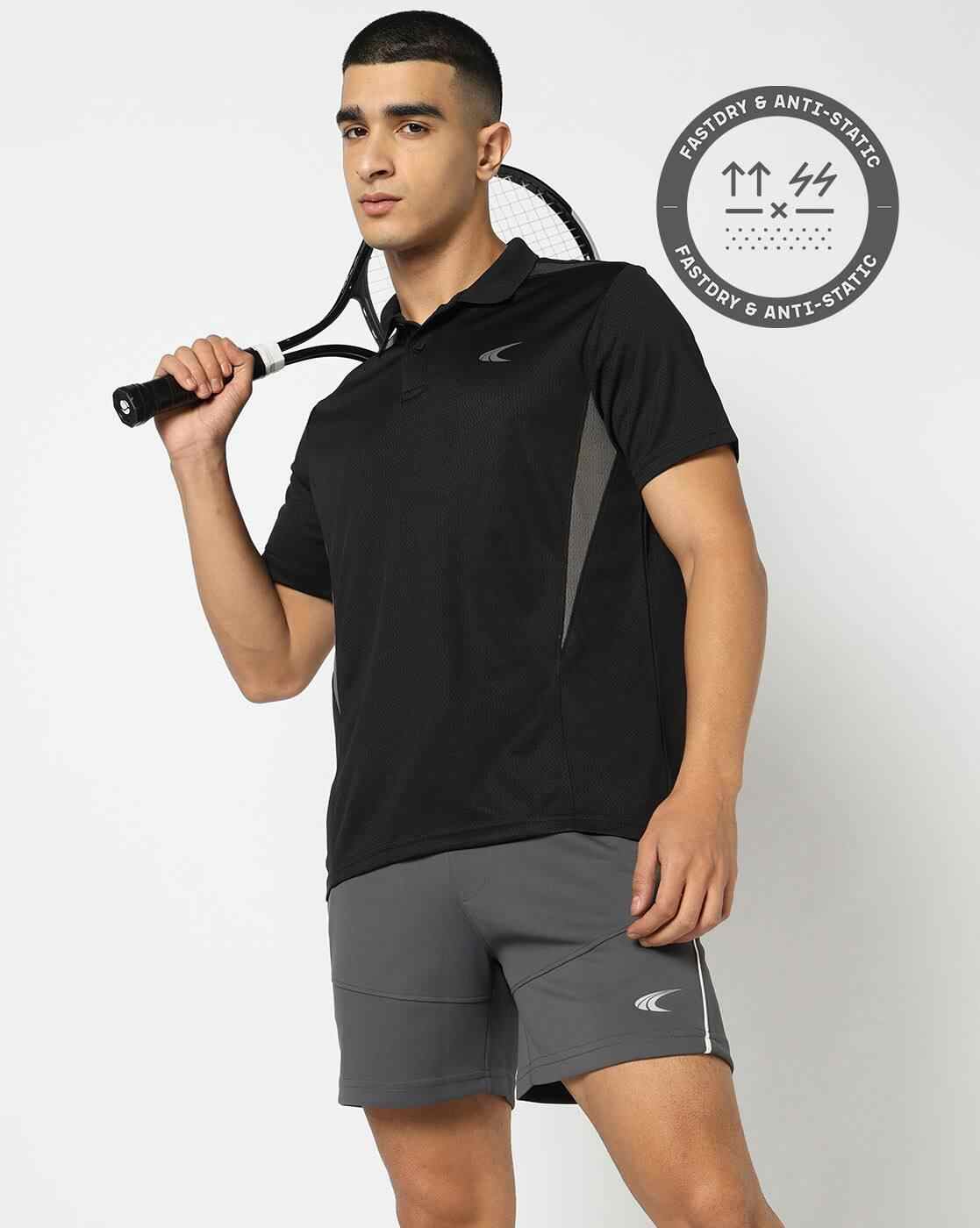 Men Active Lifestyle Logo Print Regular Fit Polo T-Shirt