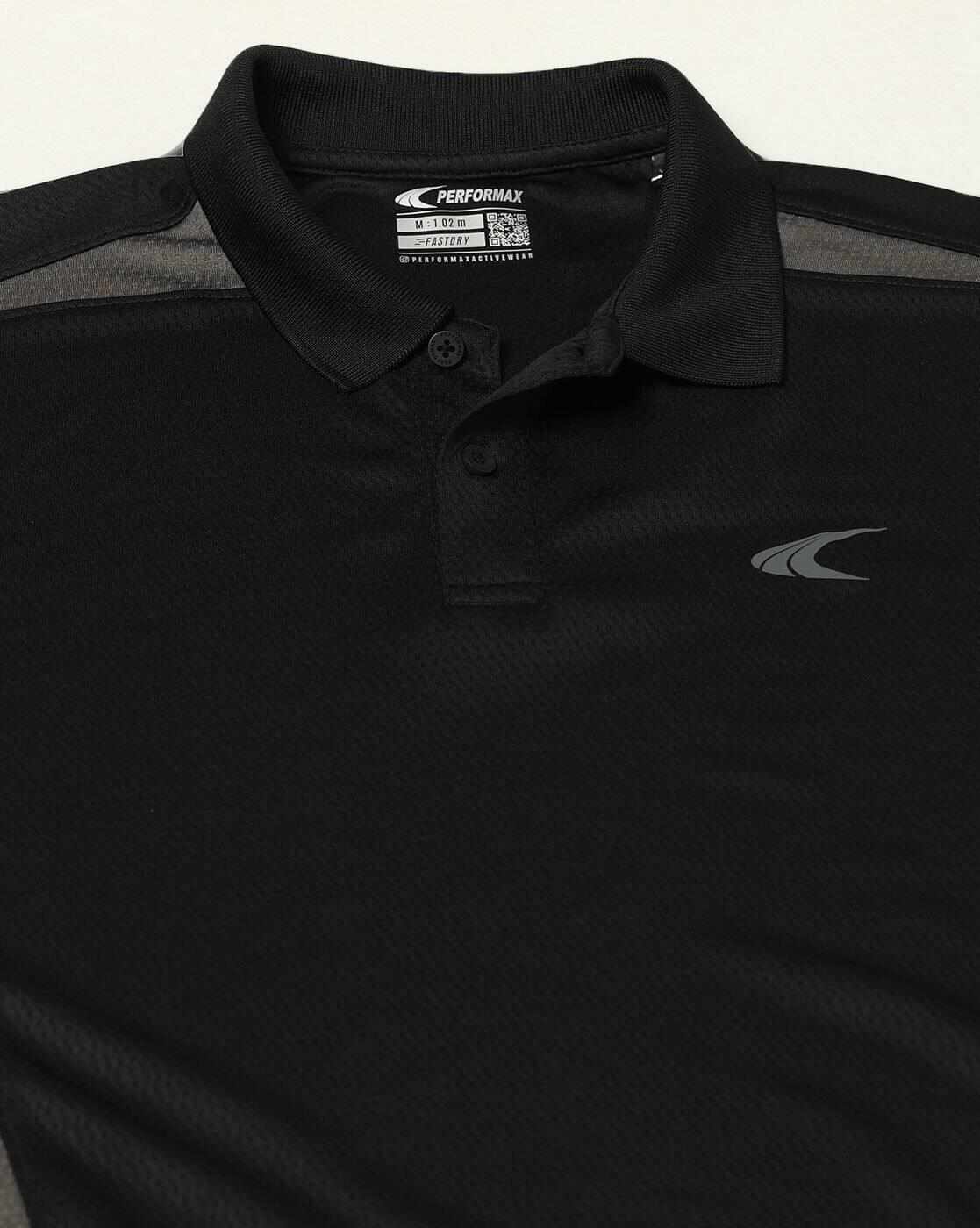 PERFORMAX | Men Active Lifestyle Logo Print Regular Fit Polo T-Shirt|6