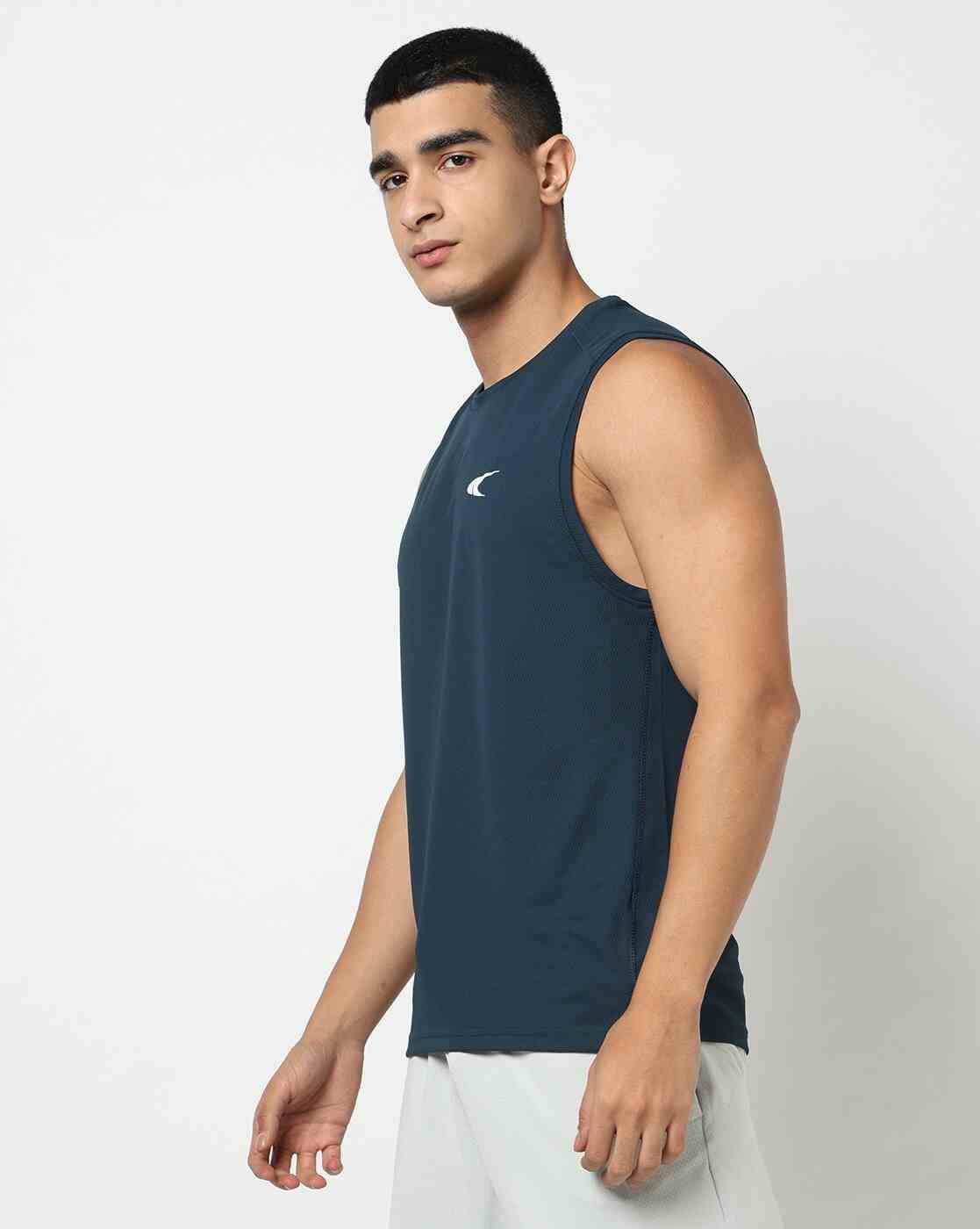 PERFORMAX | Men Regular Fit Round-Neck Singlet|1
