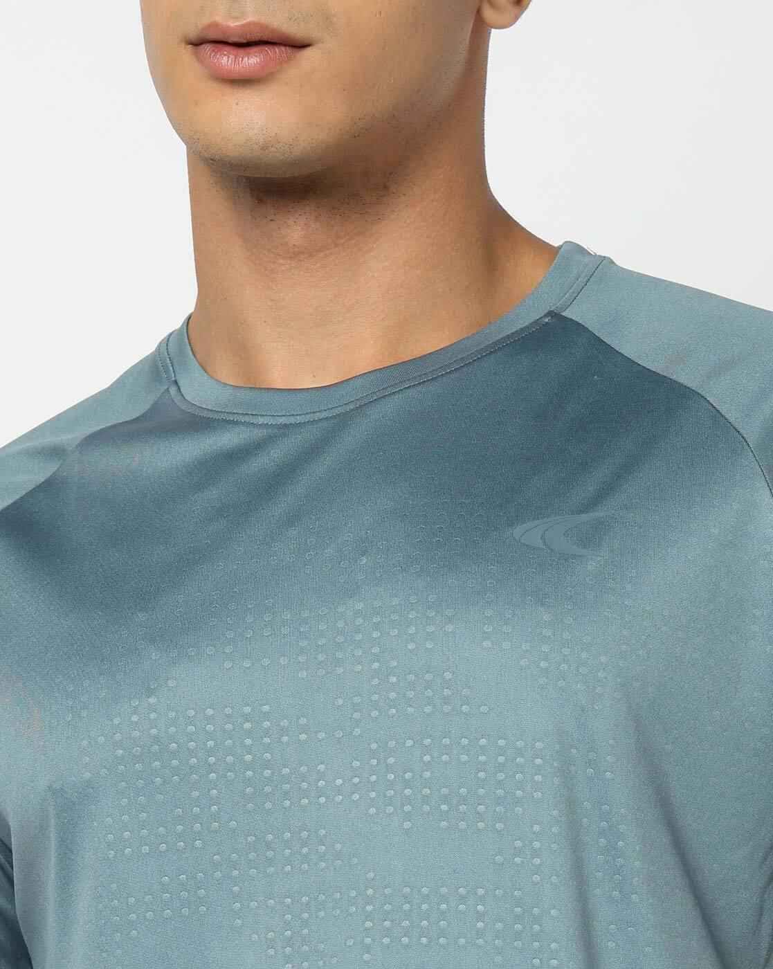 PERFORMAX | Men Patterned Regular Fit Crew-Neck Training T-Shirt|4
