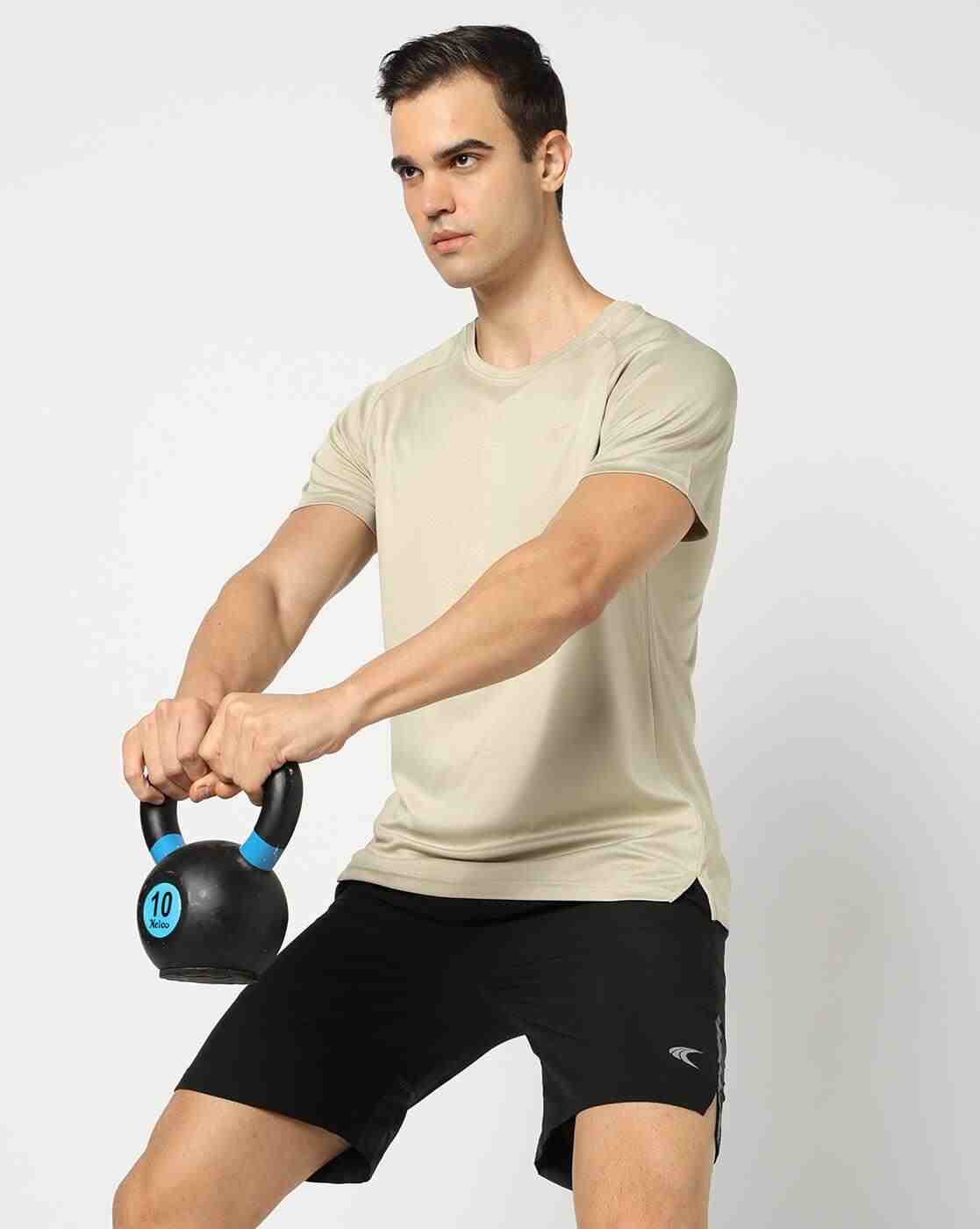 PERFORMAX | Men Embossed Regular Fit Crew-Neck Training T-Shirt|0