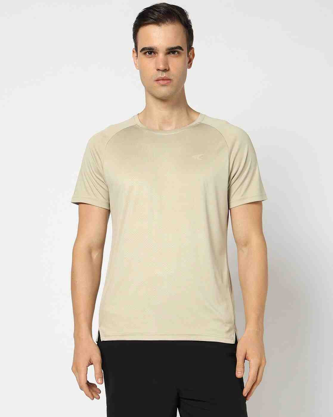 PERFORMAX | Men Embossed Regular Fit Crew-Neck Training T-Shirt|1