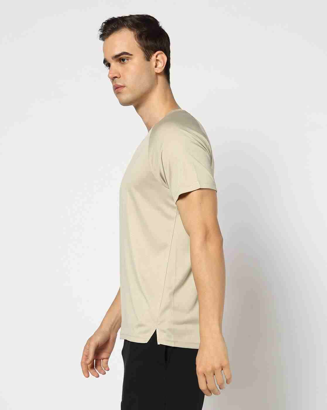 PERFORMAX | Men Embossed Regular Fit Crew-Neck Training T-Shirt|2