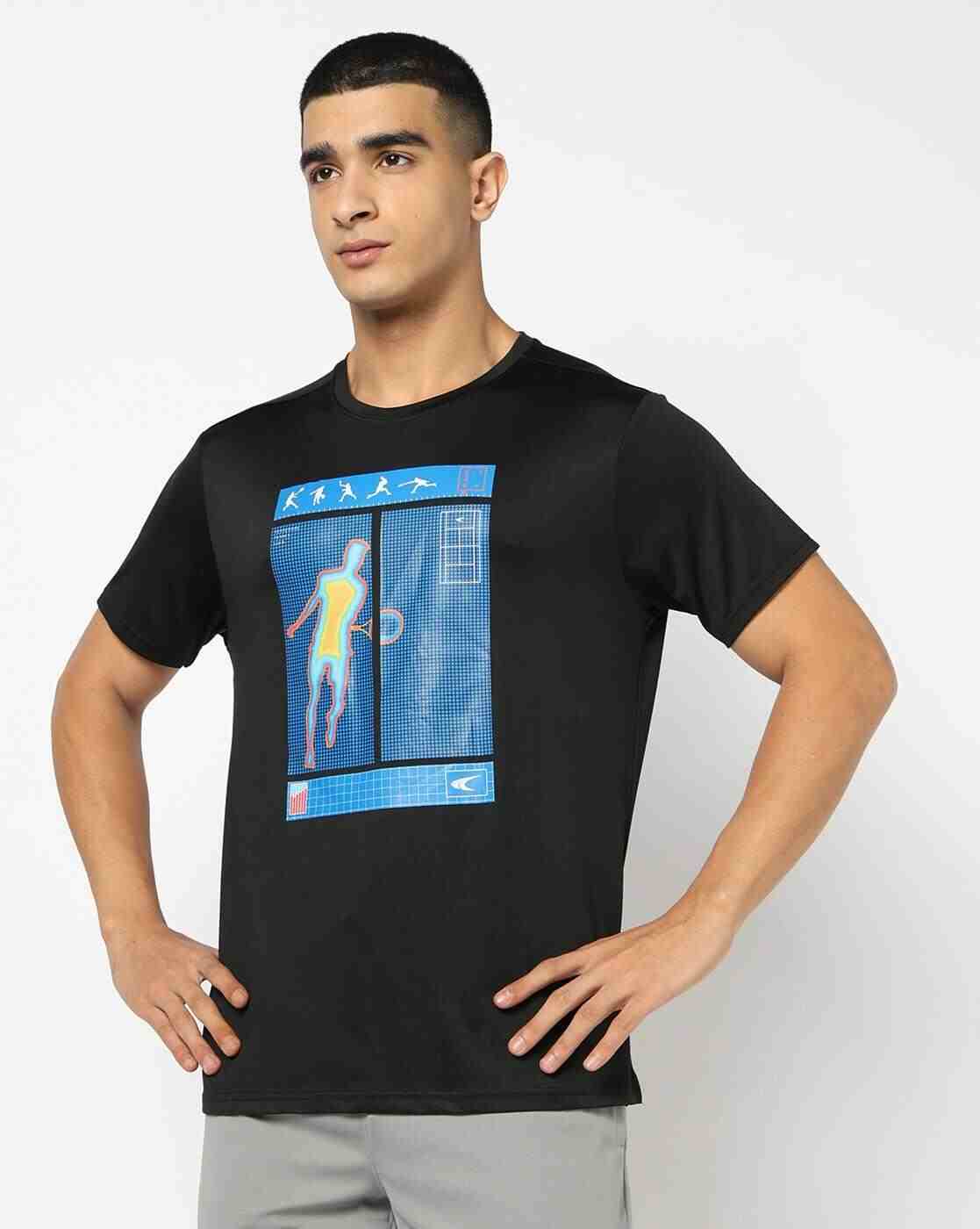PERFORMAX | Men Racquet Sport Graphic Print Regular Fit Crew-Neck T-Shirt|3