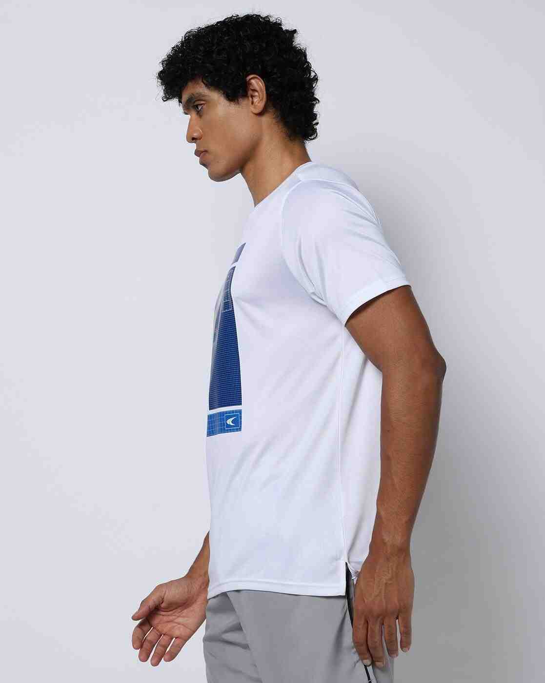 PERFORMAX | Men Racquet Sport Graphic Print Regular Fit Crew-Neck T-Shirt|1