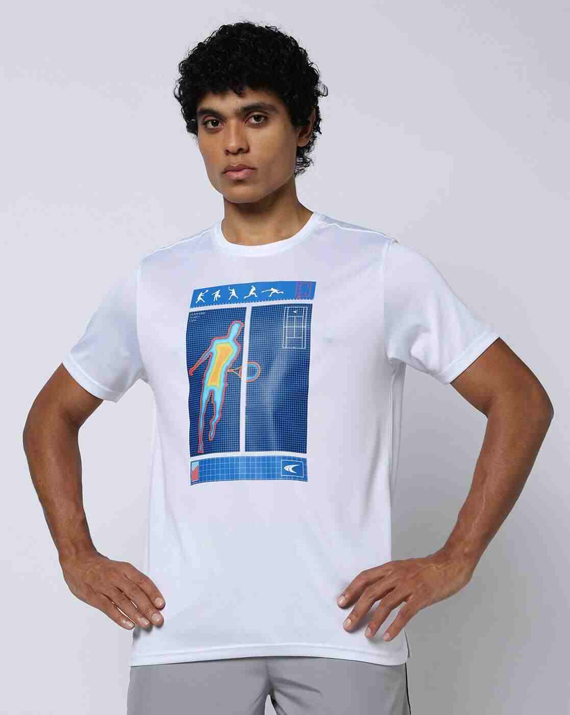PERFORMAX | Men Racquet Sport Graphic Print Regular Fit Crew-Neck T-Shirt|3