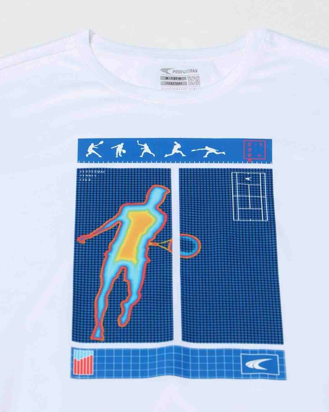 PERFORMAX | Men Racquet Sport Graphic Print Regular Fit Crew-Neck T-Shirt|7