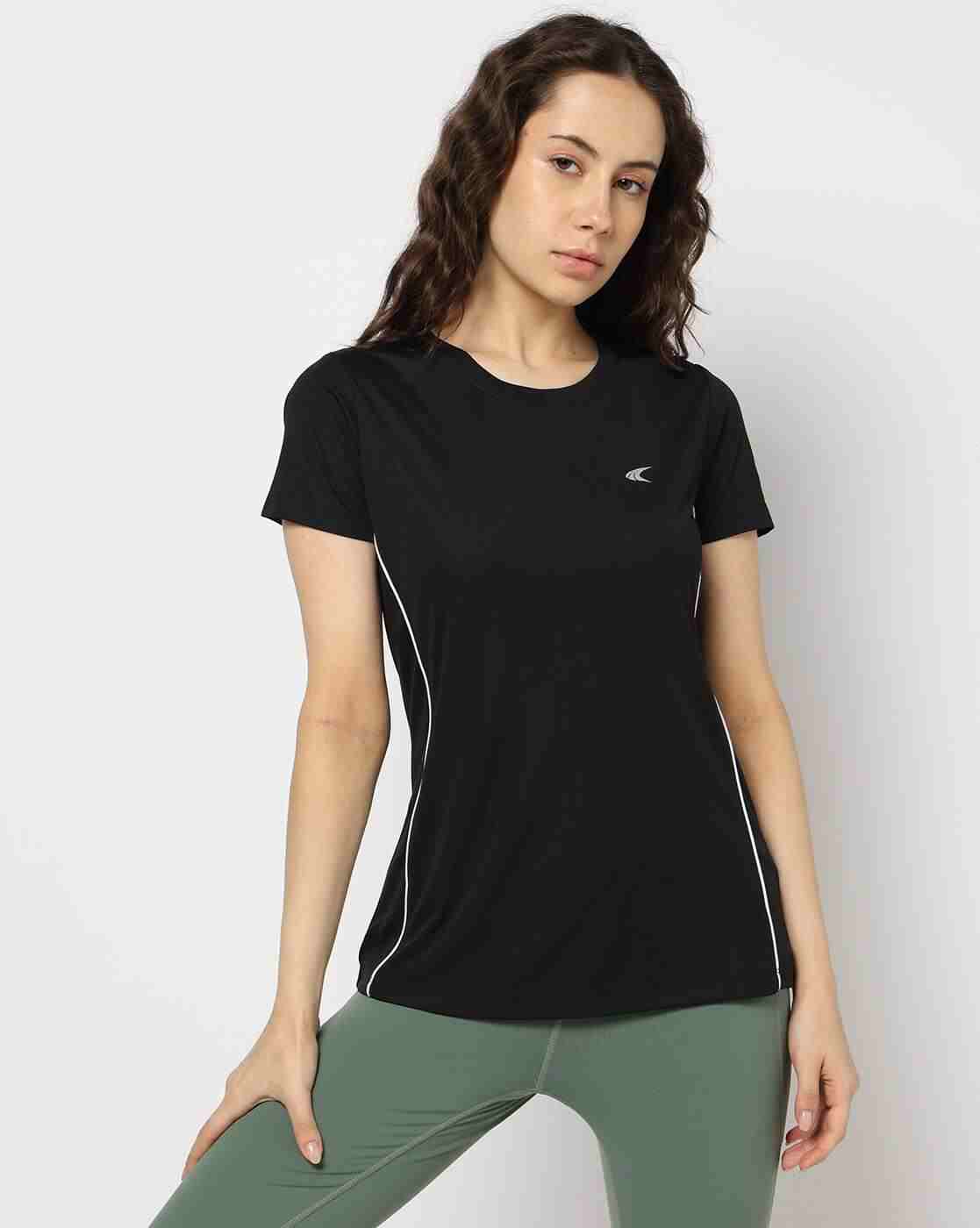 PERFORMAX | Women Regular Fit Running & Training Side Piping T-Shirt|3