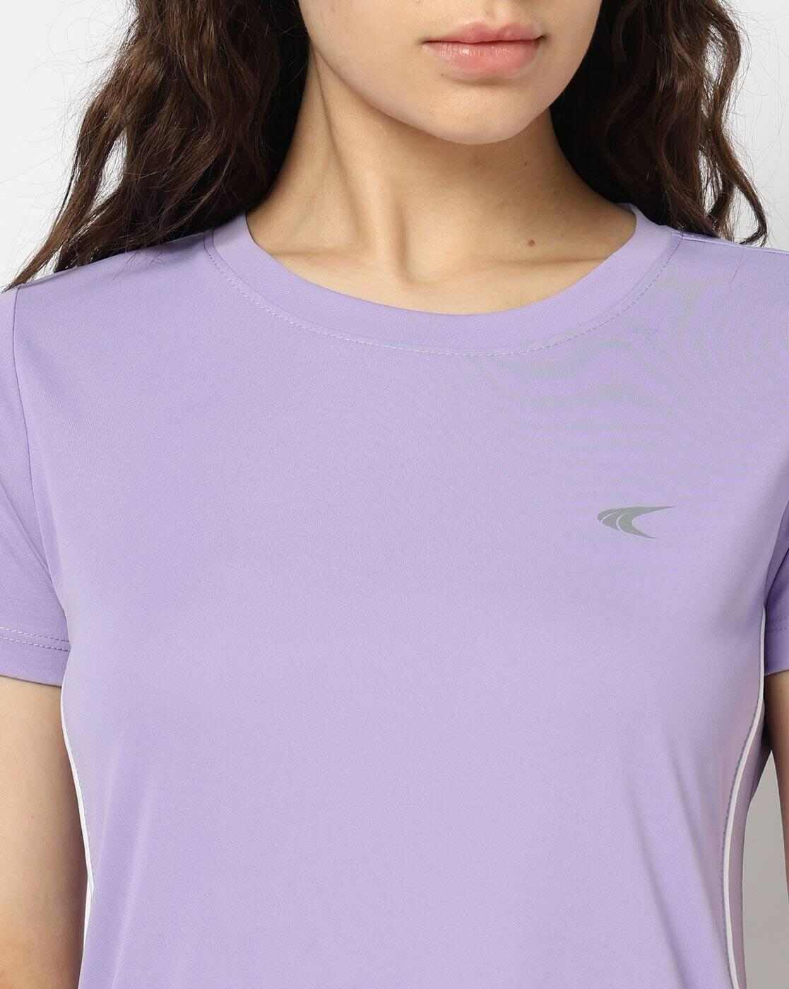 PERFORMAX | Women Regular Fit Running & Training Side Piping T-Shirt|4