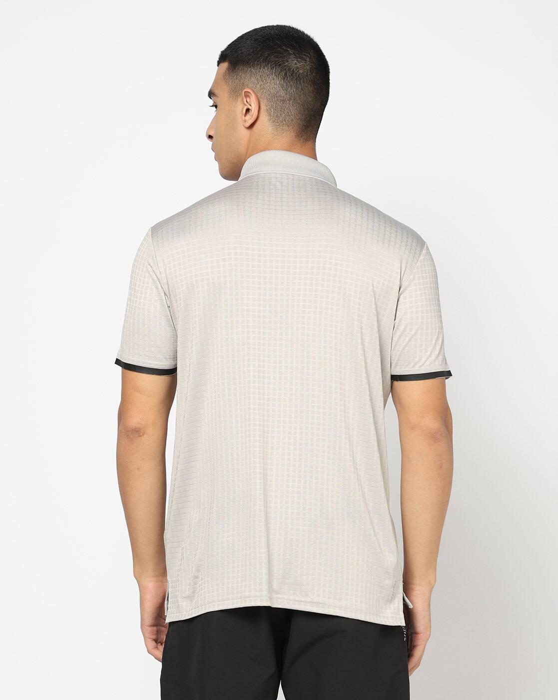 PERFORMAX | Men Checked Regular Fit Polo T-Shirt|2