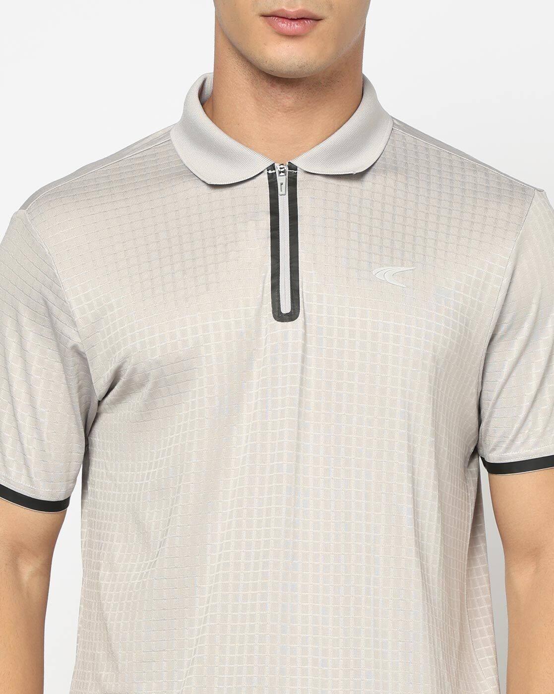 PERFORMAX | Men Checked Regular Fit Polo T-Shirt|3