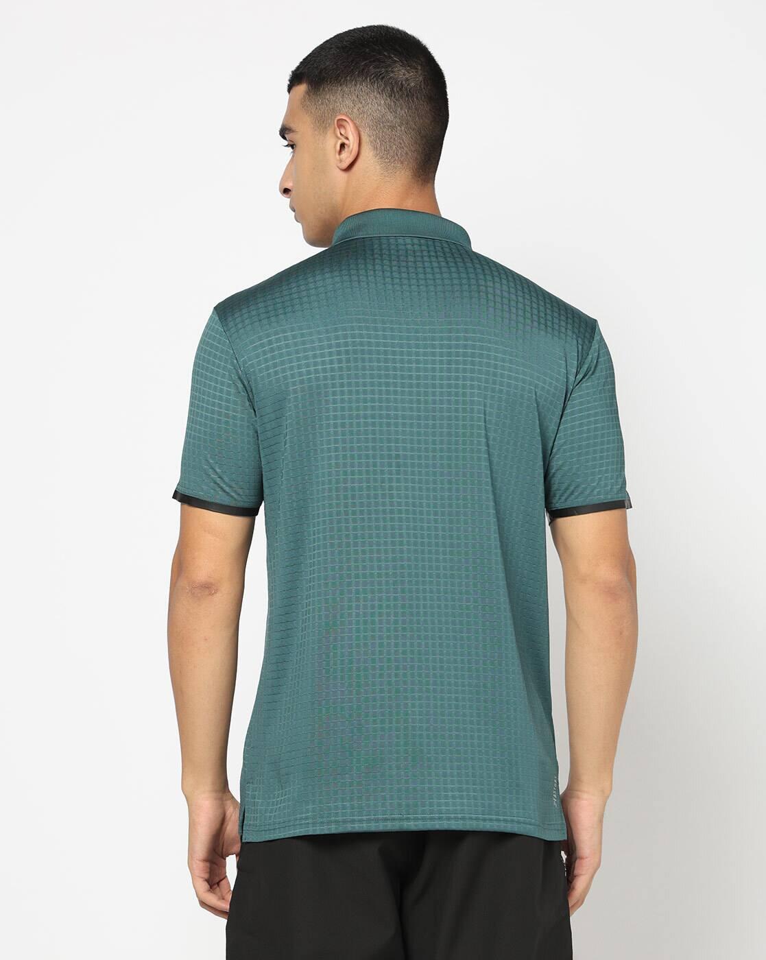 PERFORMAX | Men Checked Regular Fit Polo T-Shirt|2