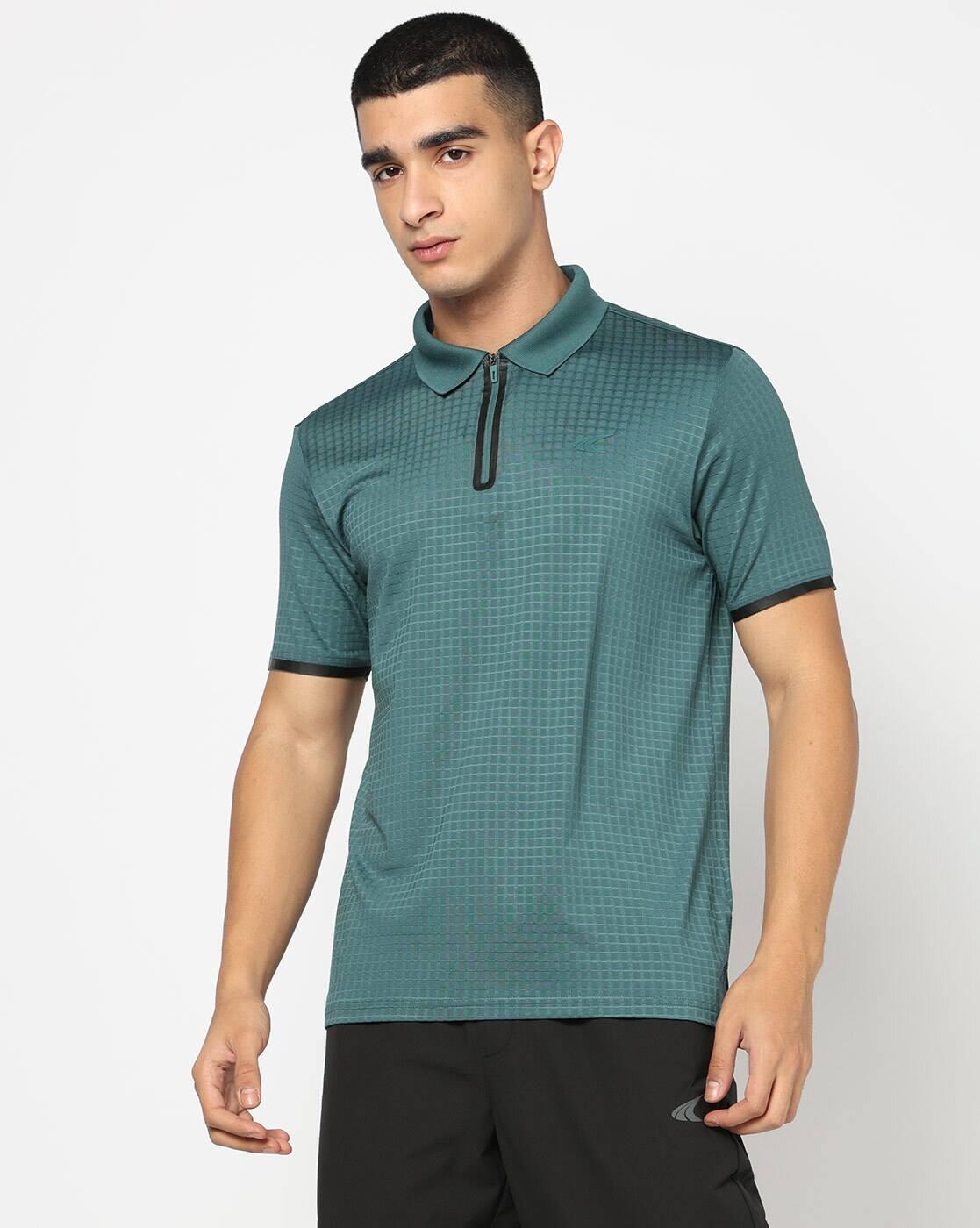 PERFORMAX | Men Checked Regular Fit Polo T-Shirt|3
