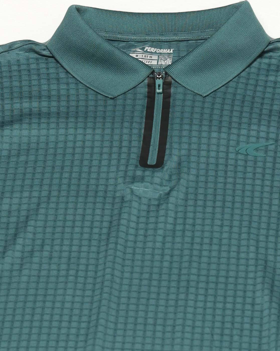 PERFORMAX | Men Checked Regular Fit Polo T-Shirt|6