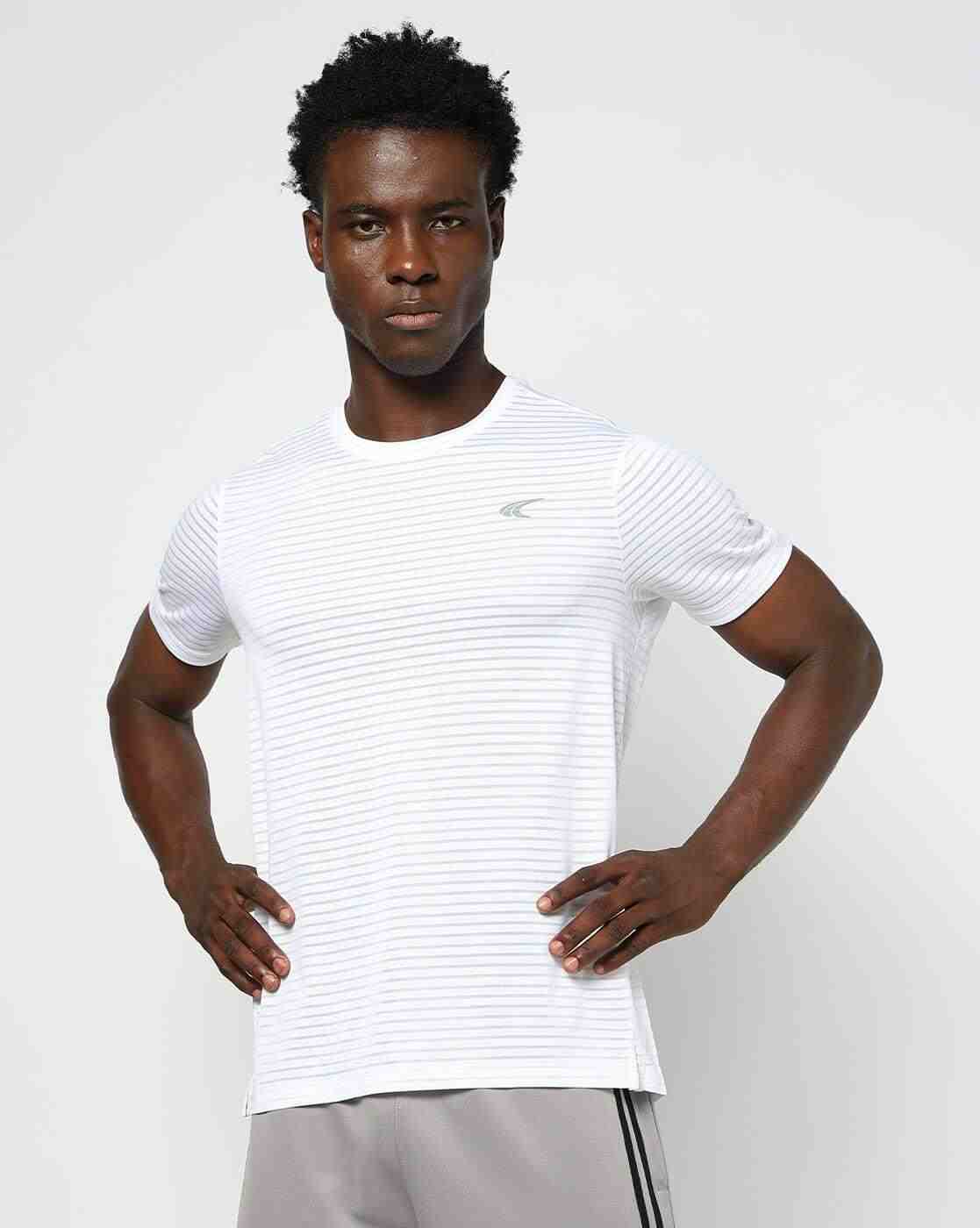 PERFORMAX | Men Striped Relaxed Fit Crew-Neck T-Shirt|3