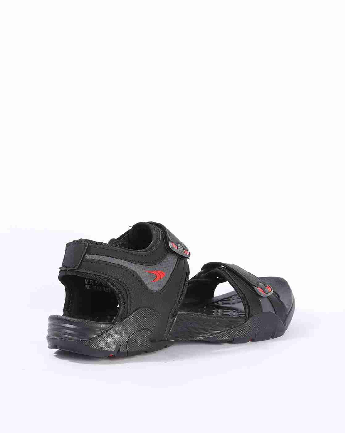 PERFORMAX | Washable Panelled Flat Sandals with Velcro Fastening|1