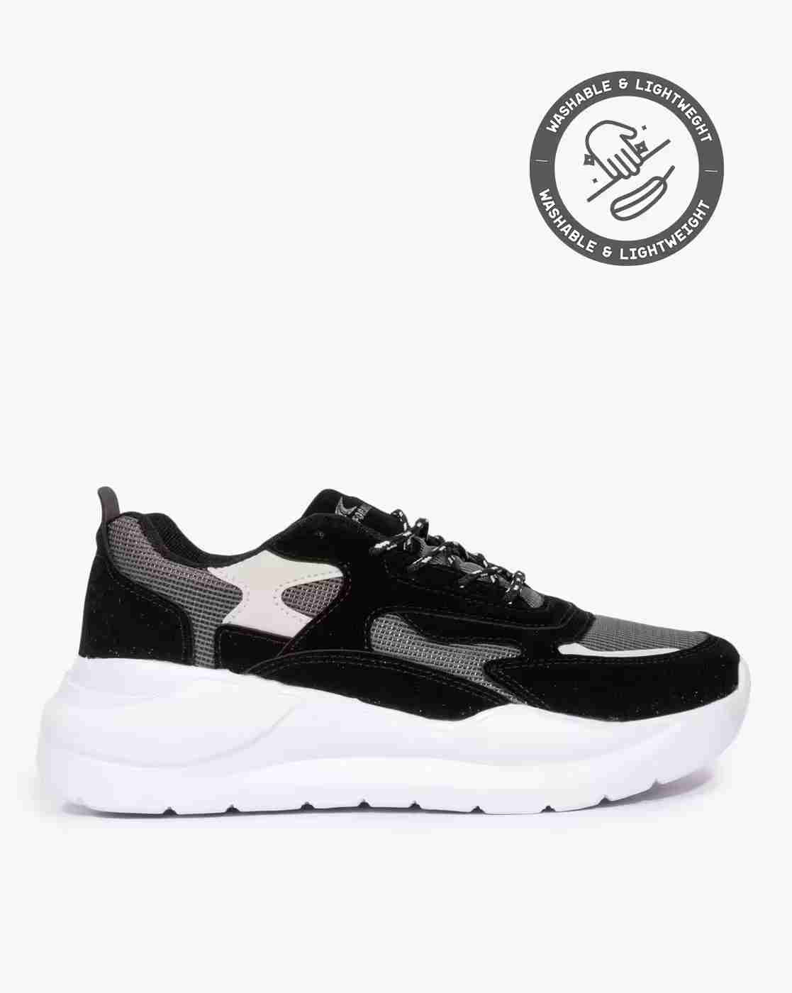 Colourblock Lace-Up Sports Shoes