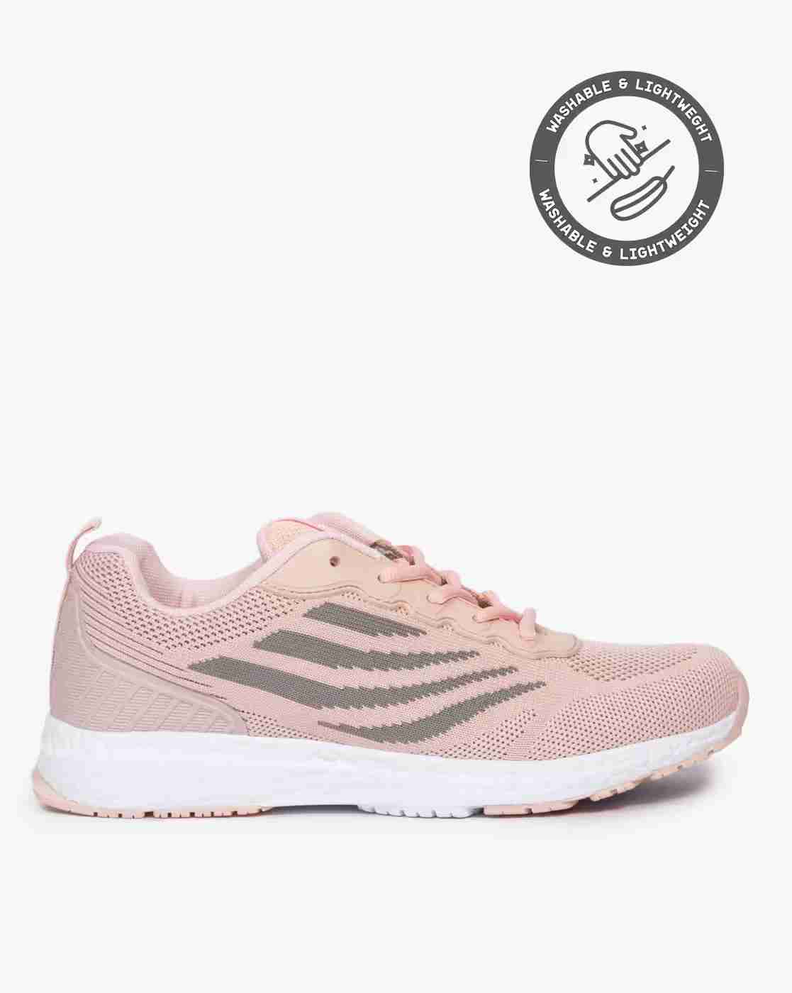 Panelled Lace-Up Sports Shoes