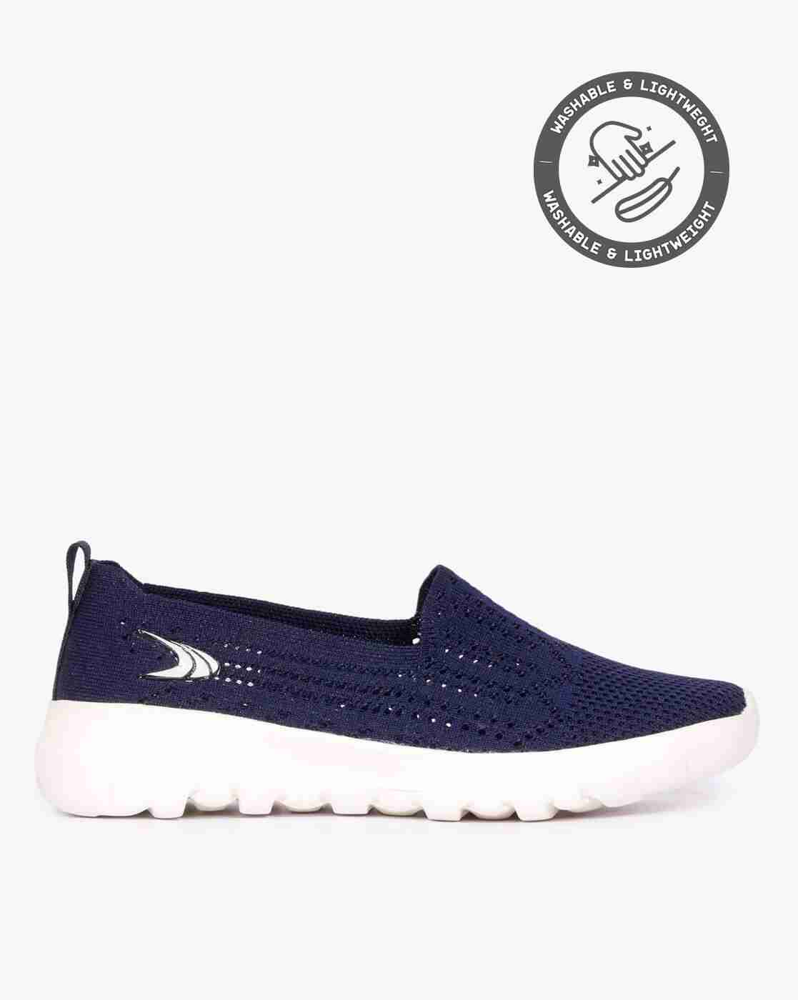 Textured Slip-On Walking Shoes