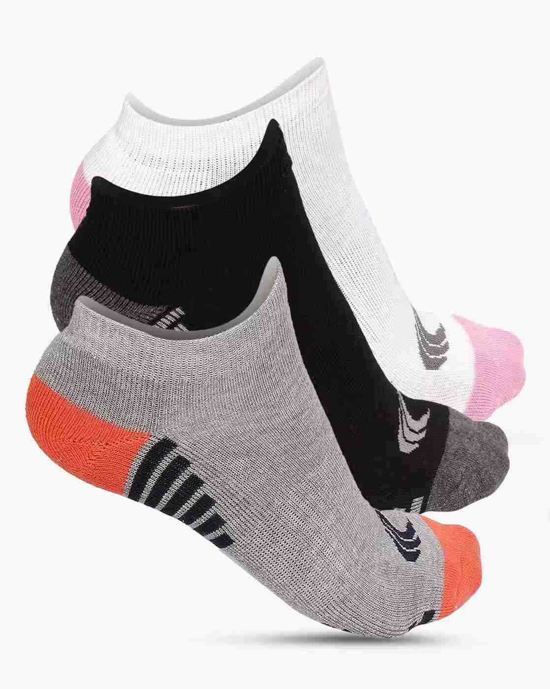 PERFORMAX | Pack of 3 Striped Ankle-Length Socks|0