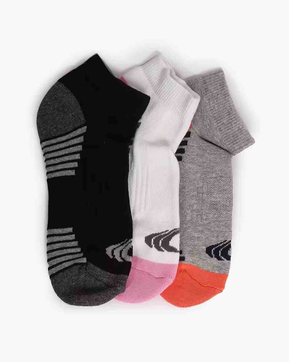PERFORMAX | Pack of 3 Striped Ankle-Length Socks|4