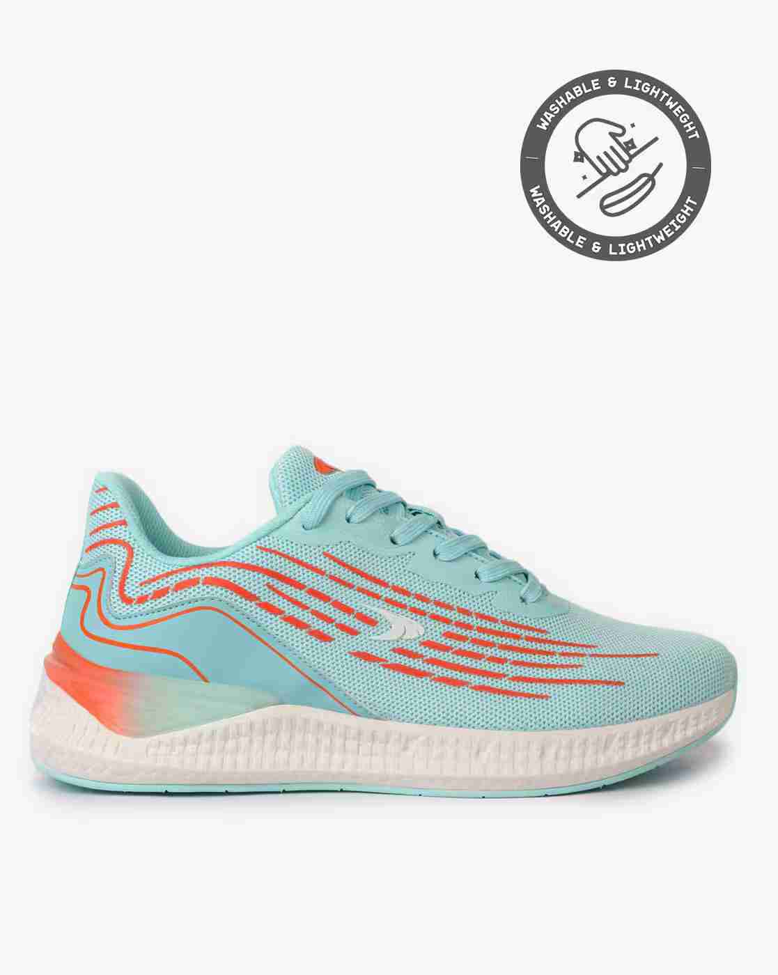 Knitted Lace-Up Running Shoes