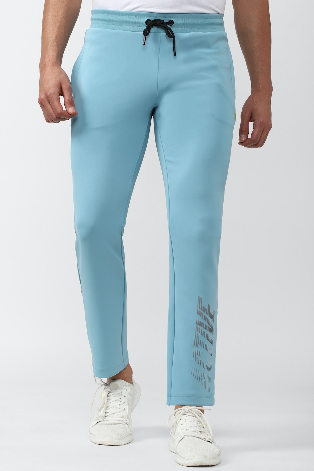 Men BlueGraphic Print Casual Track Pants